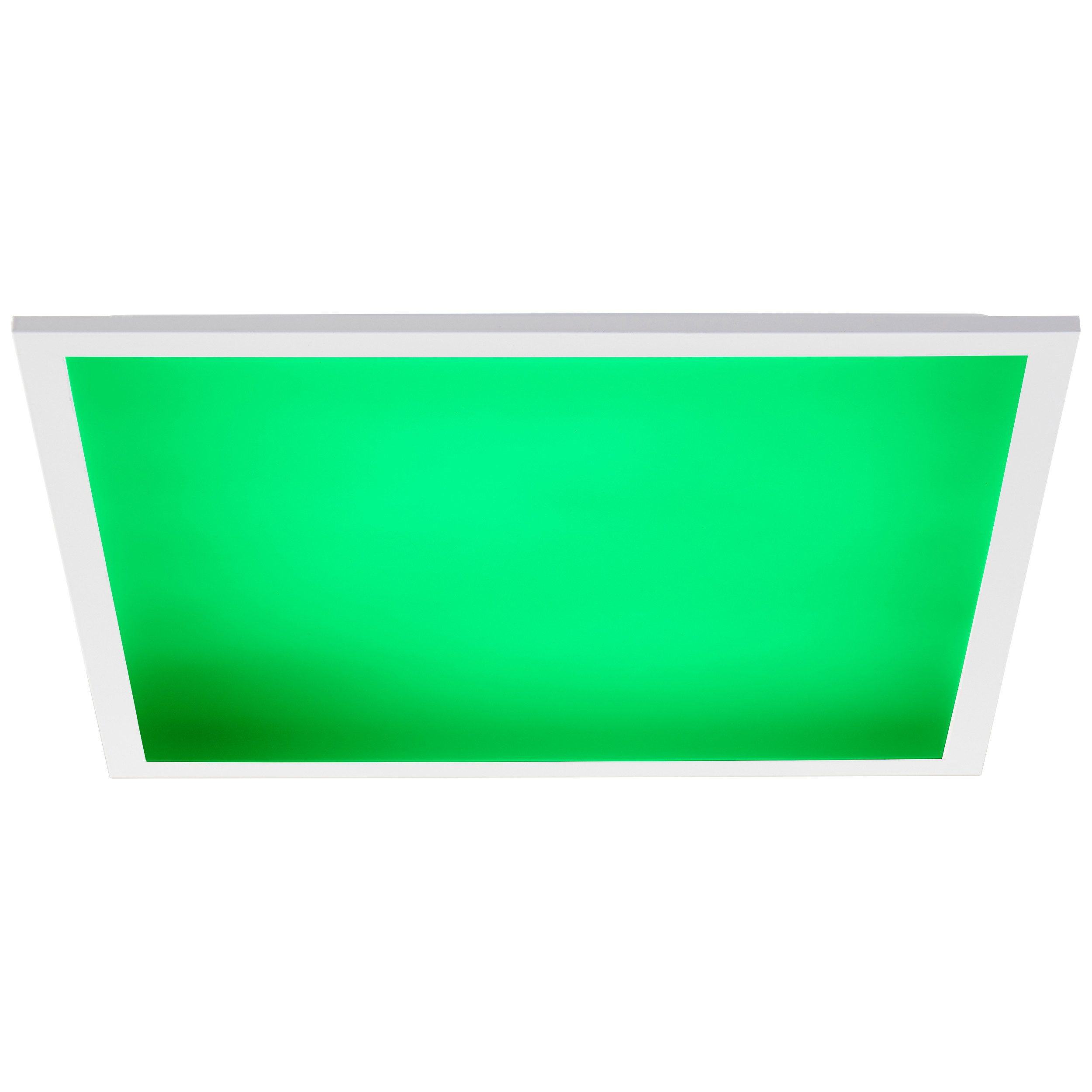 Brilliant Leuchten Led-plafondlamp Briston 45 x 45 cm, 2500 lm, 3000-6500 k, ic-rgb, dimbaar, aluminium, wit