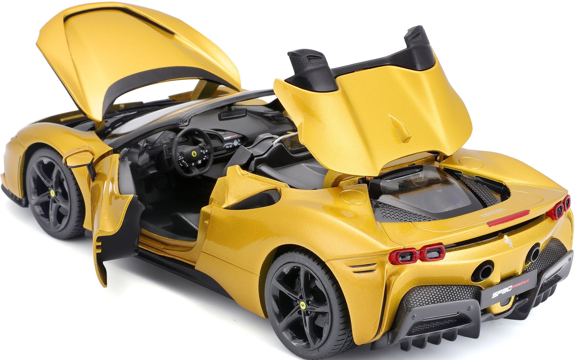 Bburago Auto op schaal Ferrari SF90 Spider, goudkleur