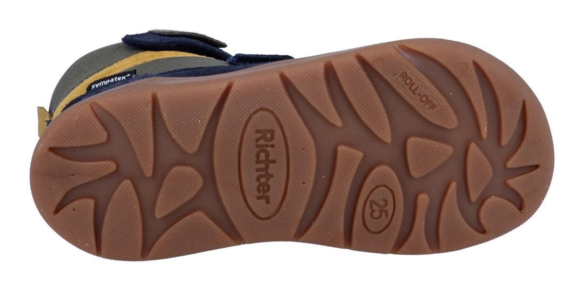 Richter Winterlaarzen Samy WMS: gemiddeld Barefootschoen, klittenbandlaars met Sympatex, maatsjabloon om te downloaden