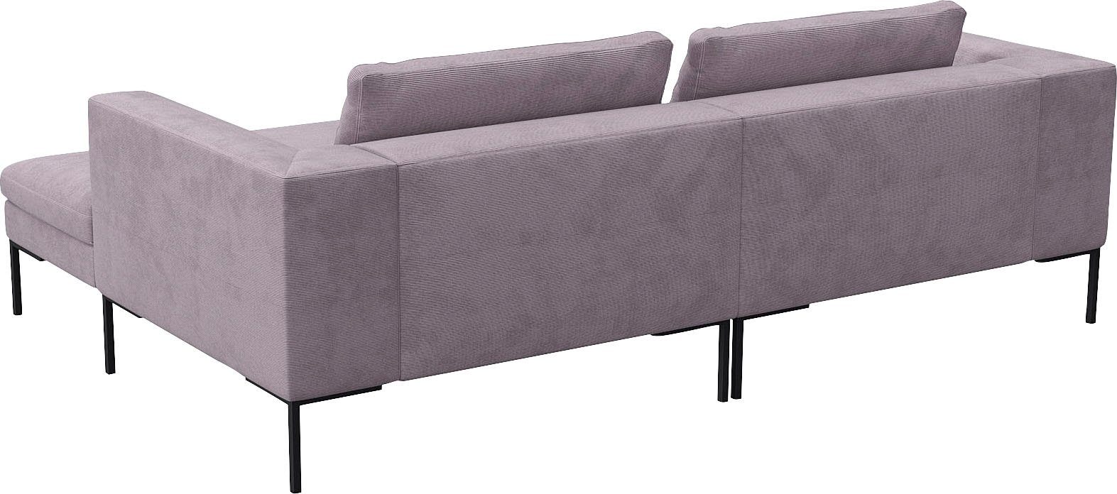 FLEXLUX Hoekbank Loano, super comfortabel zitcomfort door koudschuim in de zitting, L-vorm