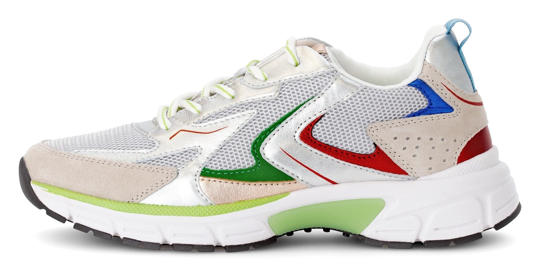 Gabor Sneakers met sleehak Florence , vrijetijdsschoen, lage schoen, veterschoen in comfortwijdte g (= breed)