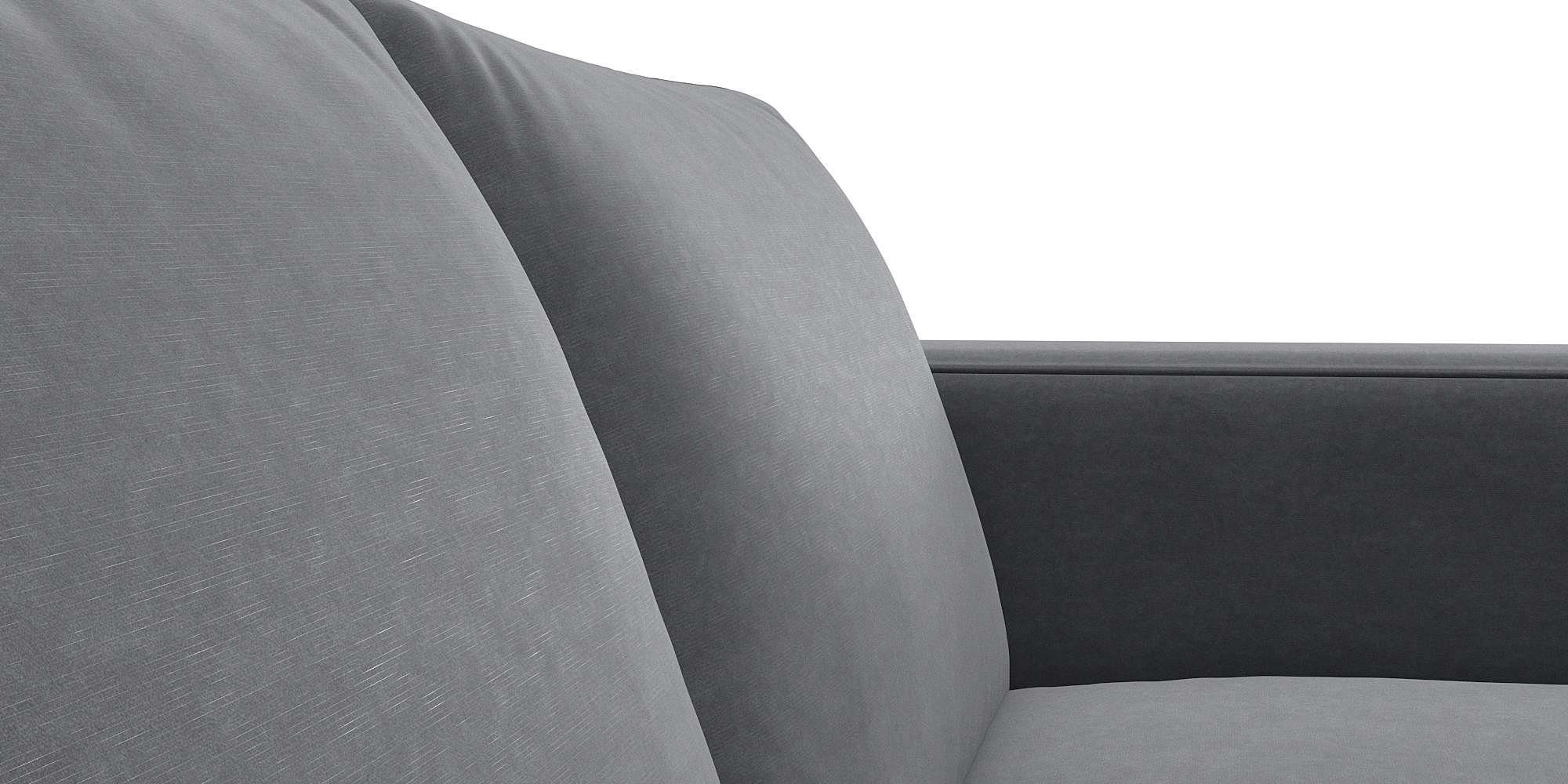 FLEXLUX 2,5-zitsbank Fiore, super zitcomfort door koudschuim, brede armleuningen, voeten van aluminium + eiken