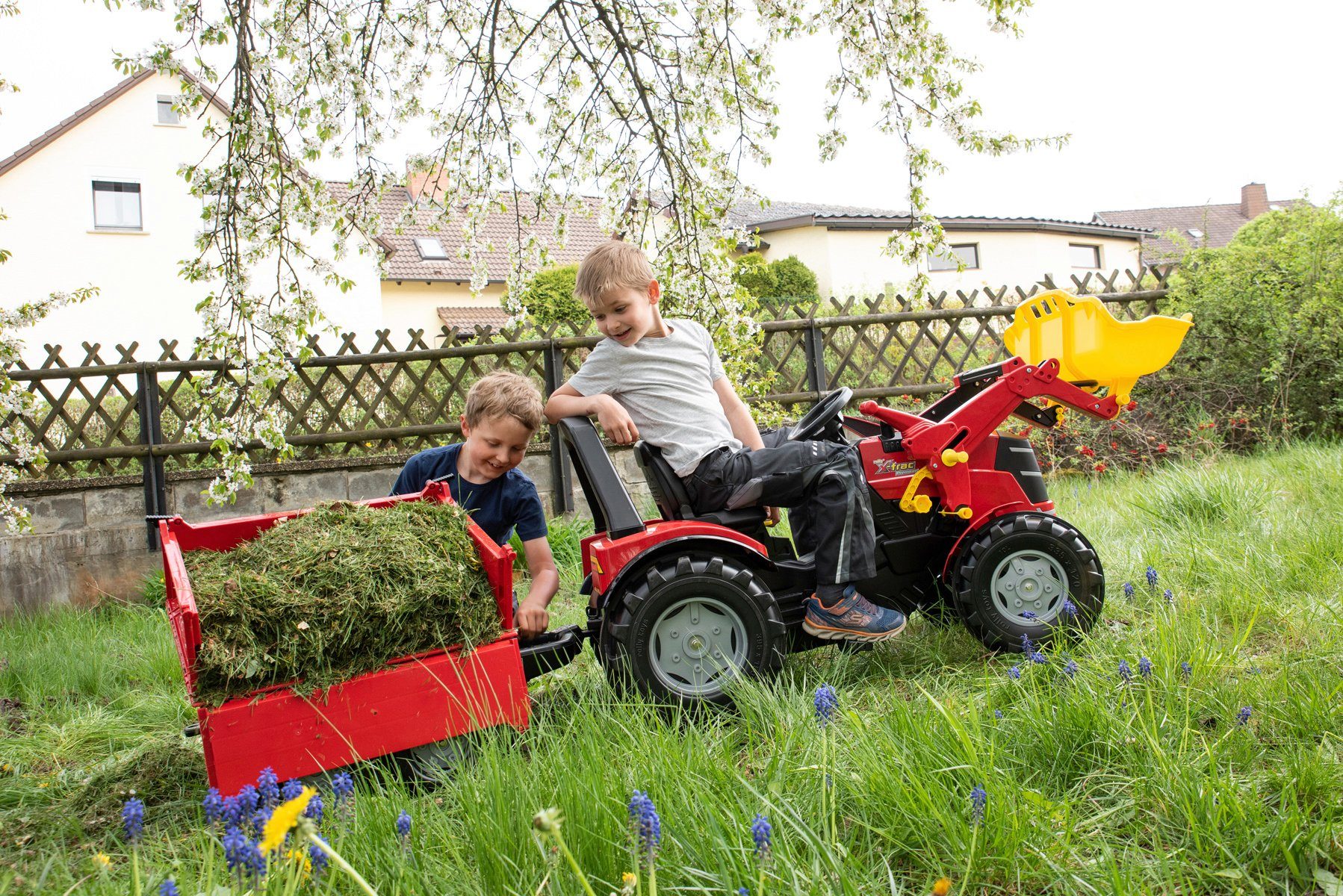 rolly toys® Kindervoertuig-aanhanger Mega Trailer voor traptractoren