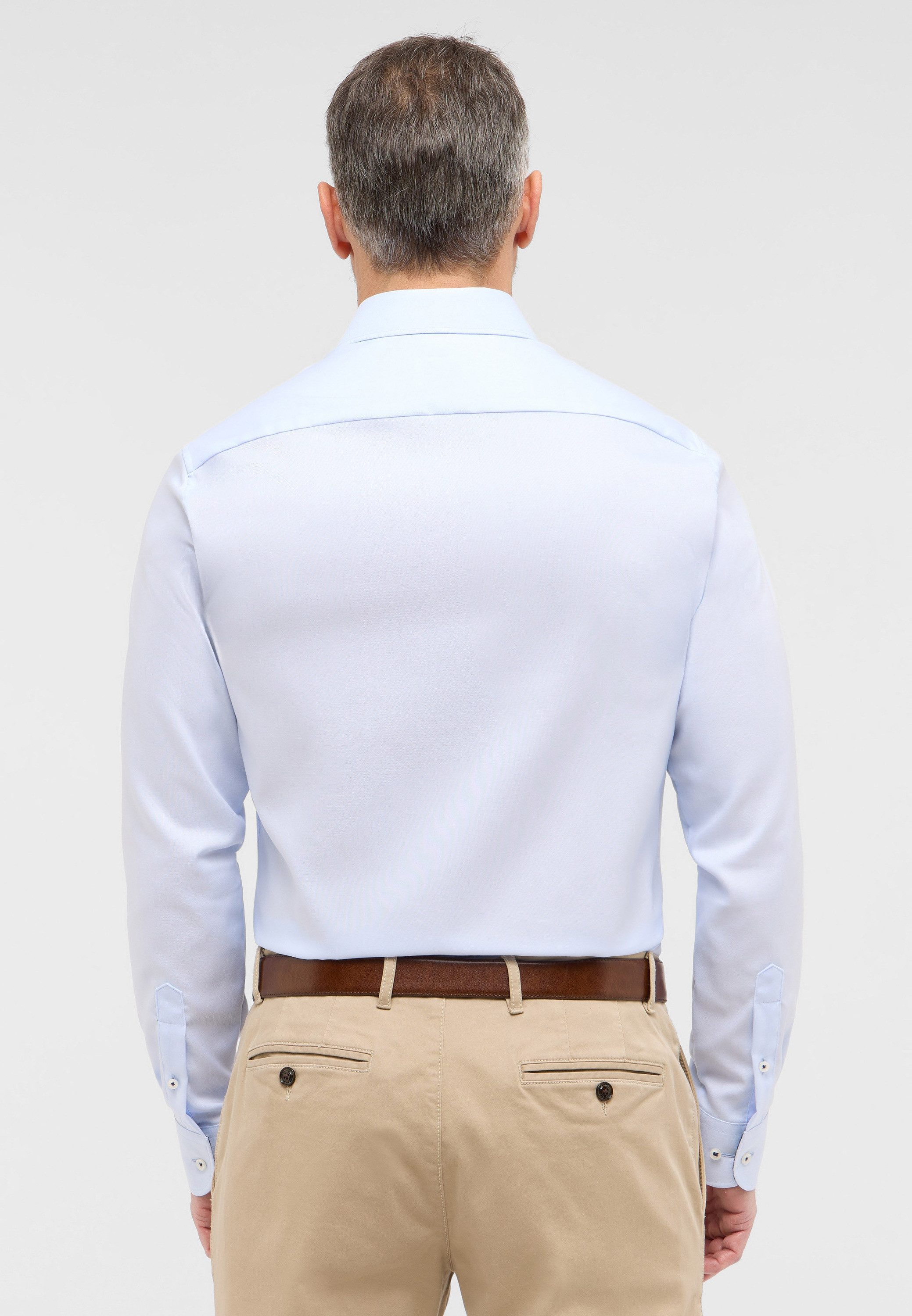 Eterna Overhemd met lange mouwen Slim fit NON IRON (strijkvrij)