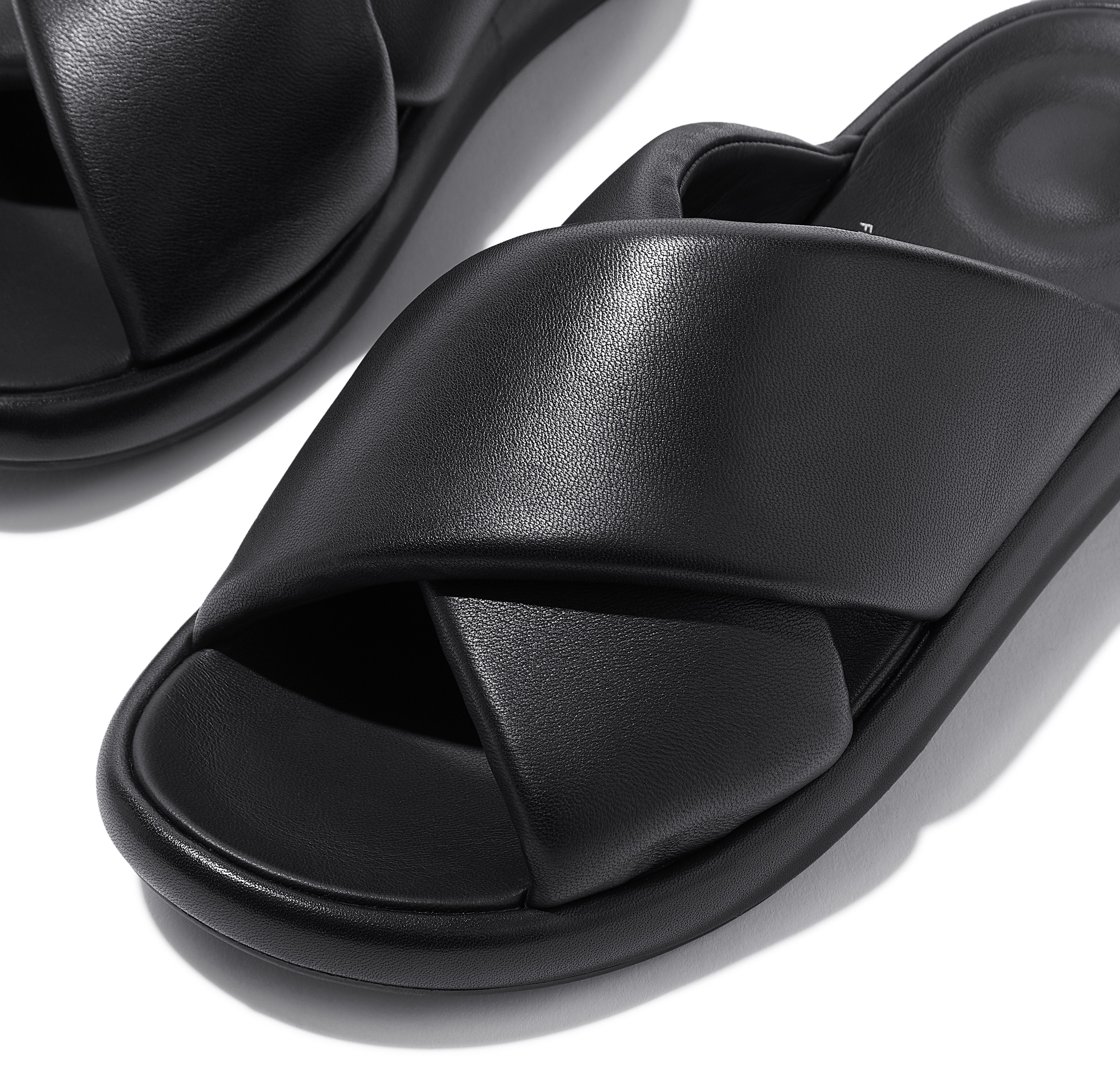 Fitflop Slippers IQUSHION D-LUXE , flats, zomerschoen met gepolsterde binnenzool
