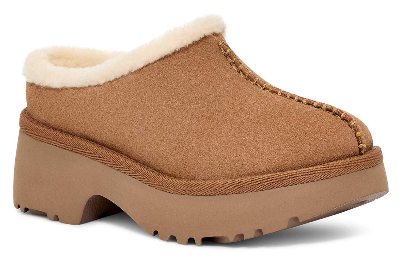 UGG Clogs NEW HEIGHTS COZY CLOG Mule, flats, pantoffel, plateau schoen met gepolsterde voetbed