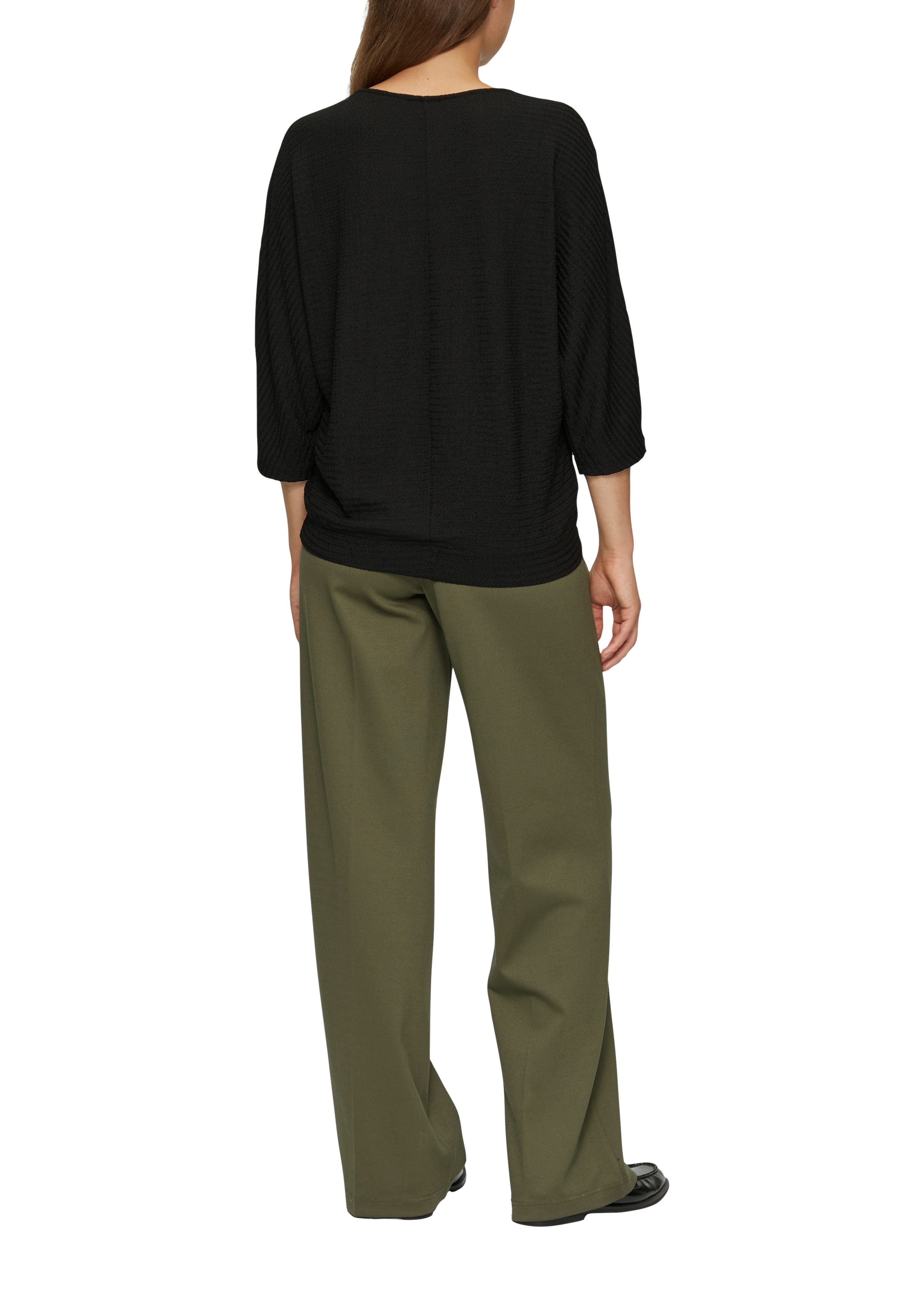 s.Oliver Shirt met 3 4 mouwen met structuur
