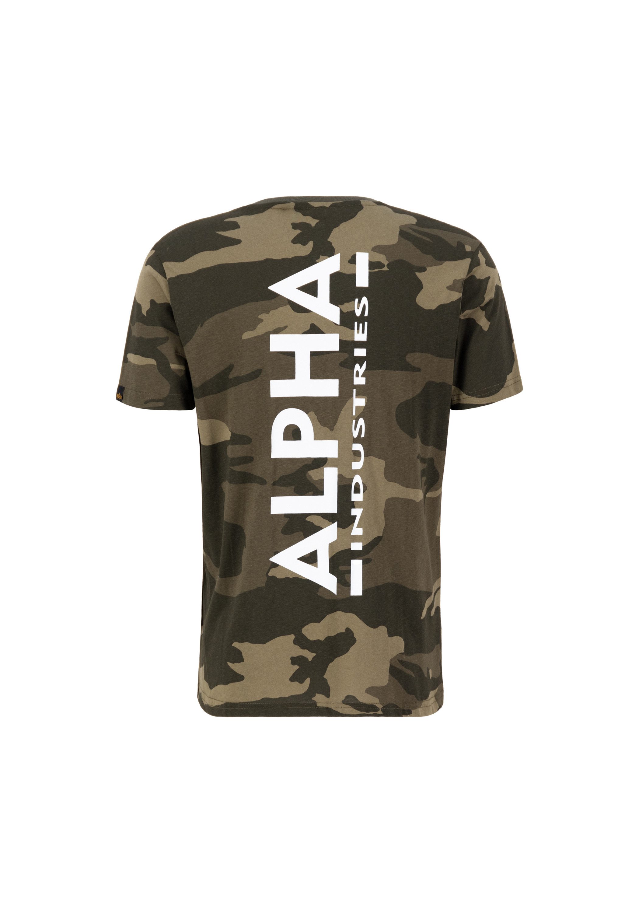 Alpha Industries T-shirt Backprint T-Shirt Camo