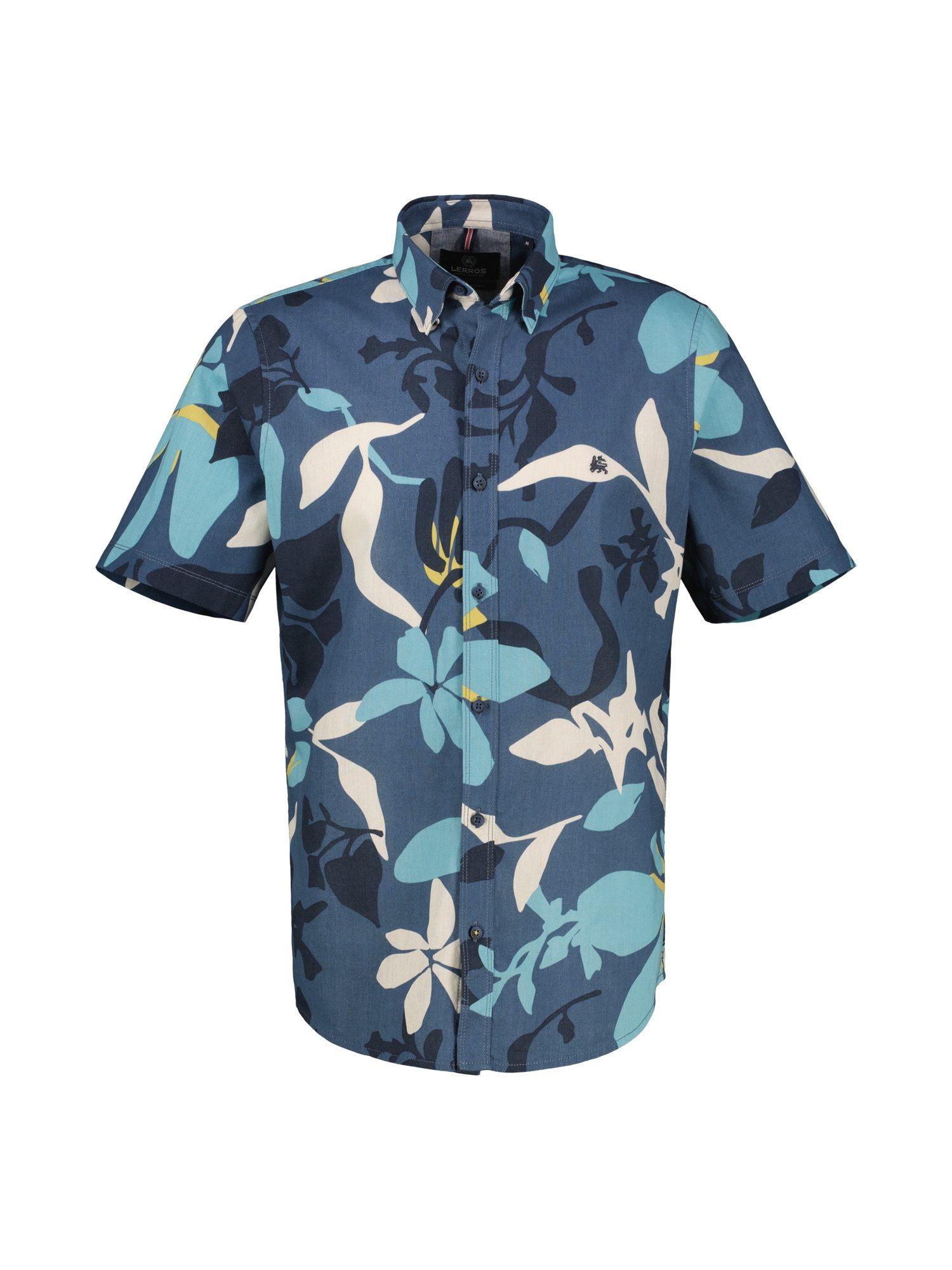Lerros Overhemd met korte mouwen LERROS zomerhemd in Hawaiian-stijl