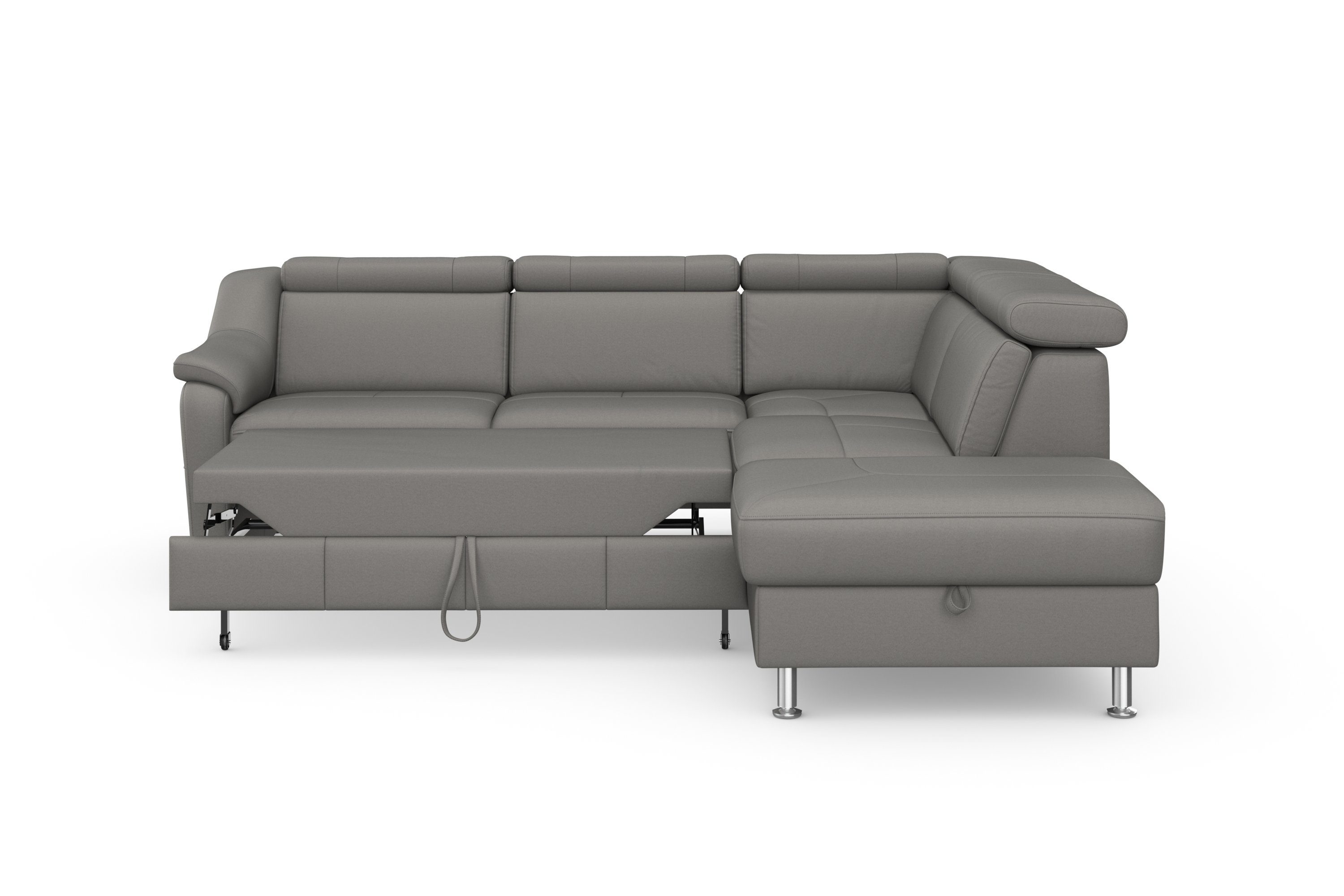 sit&more Hoekbank Freetown L-vorm met verstelbare hoofdsteun en comfortabele binnenvering