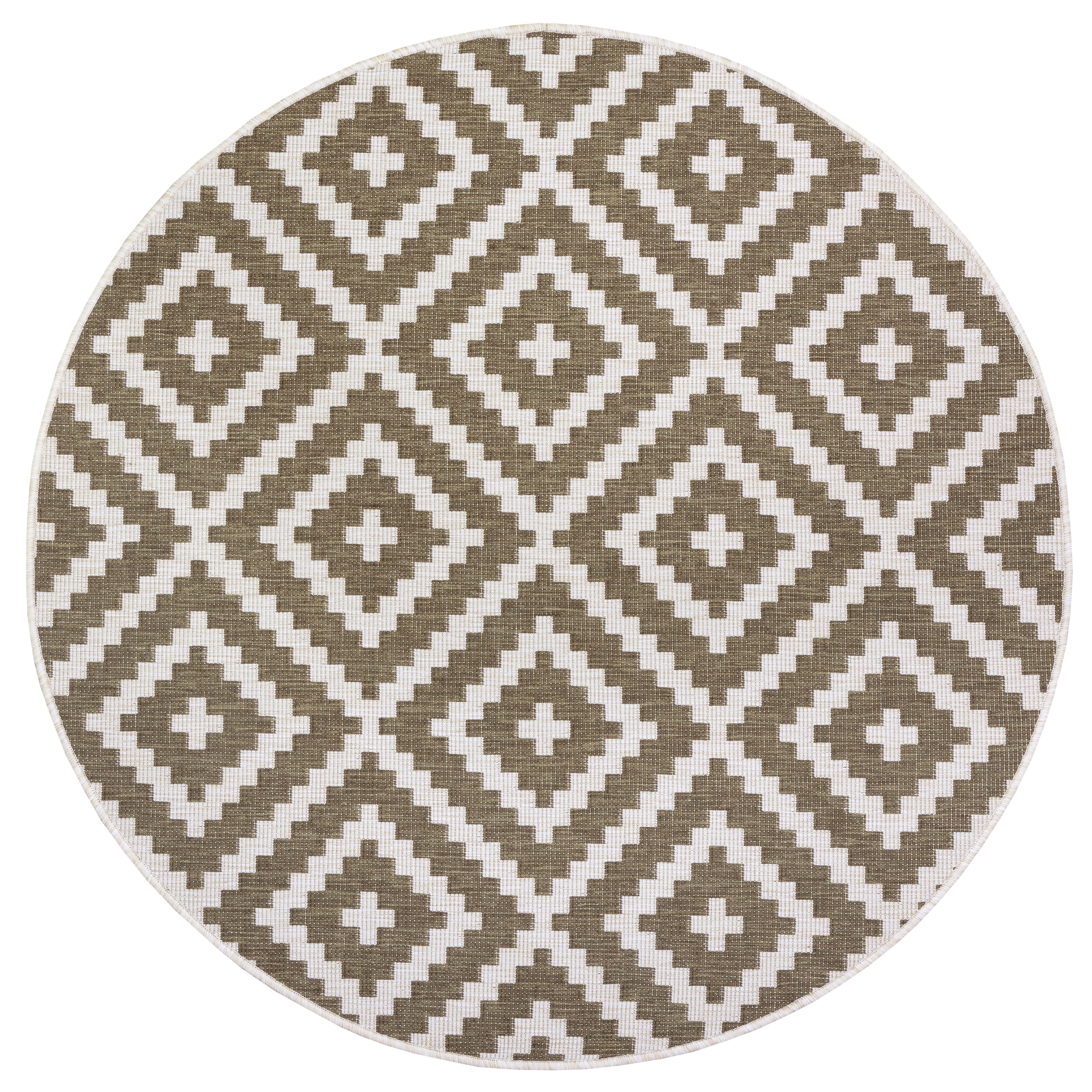 my home Vloerkleed Ronda tweezijdig te gebruiken kleed Sisal-look, platweefsel, in- en outdoor, geometrisch boho design