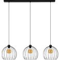 britop lighting hanglamp coop decoratieve lamp van metaal met elementen van eikenhout met fsc-certificaat, bijpassende lm e27 - exclusief, made in europe (1 stuk) zwart