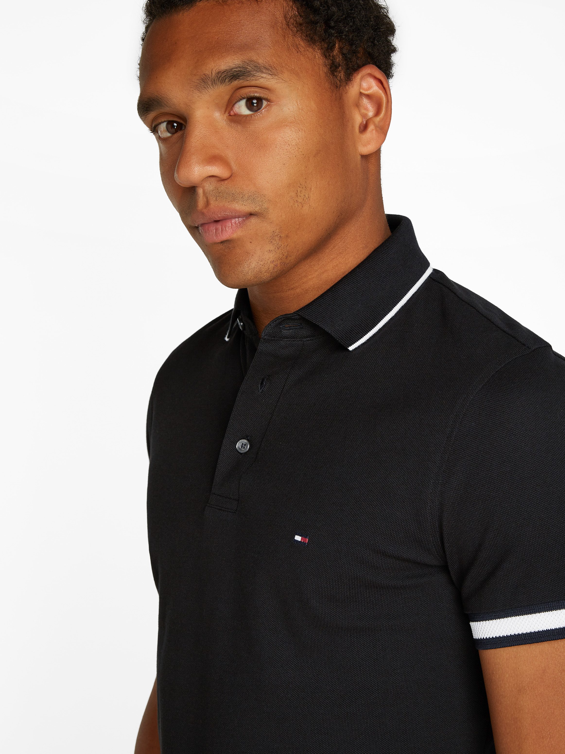 Tommy Hilfiger Poloshirt FLAG CUFF SLIM FIT POLO