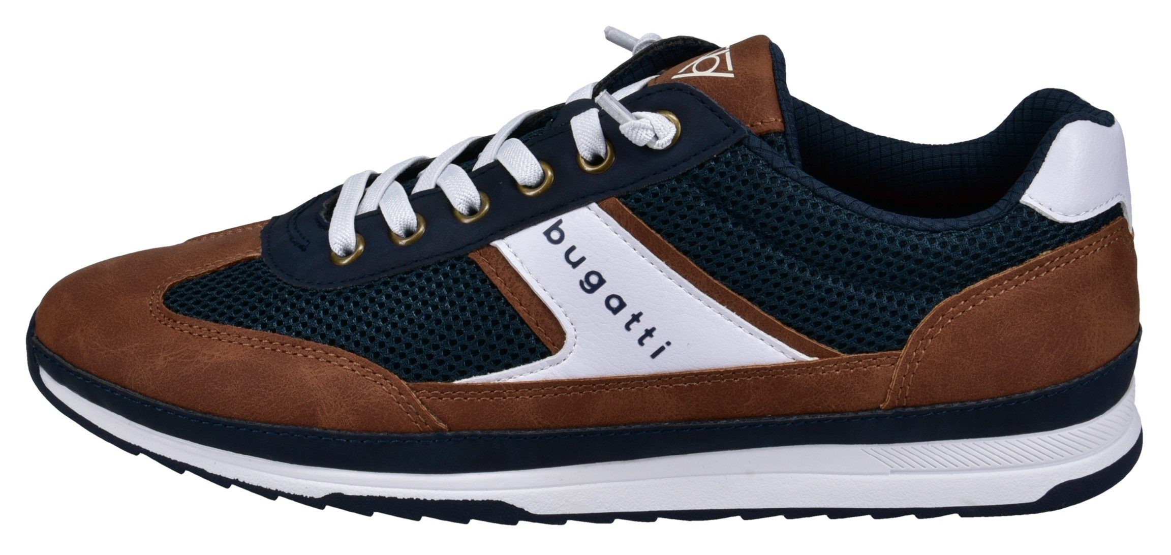 Bugatti Slip-on sneakers lage schoen, vrijetijdsschoen, slipper met elastische banden