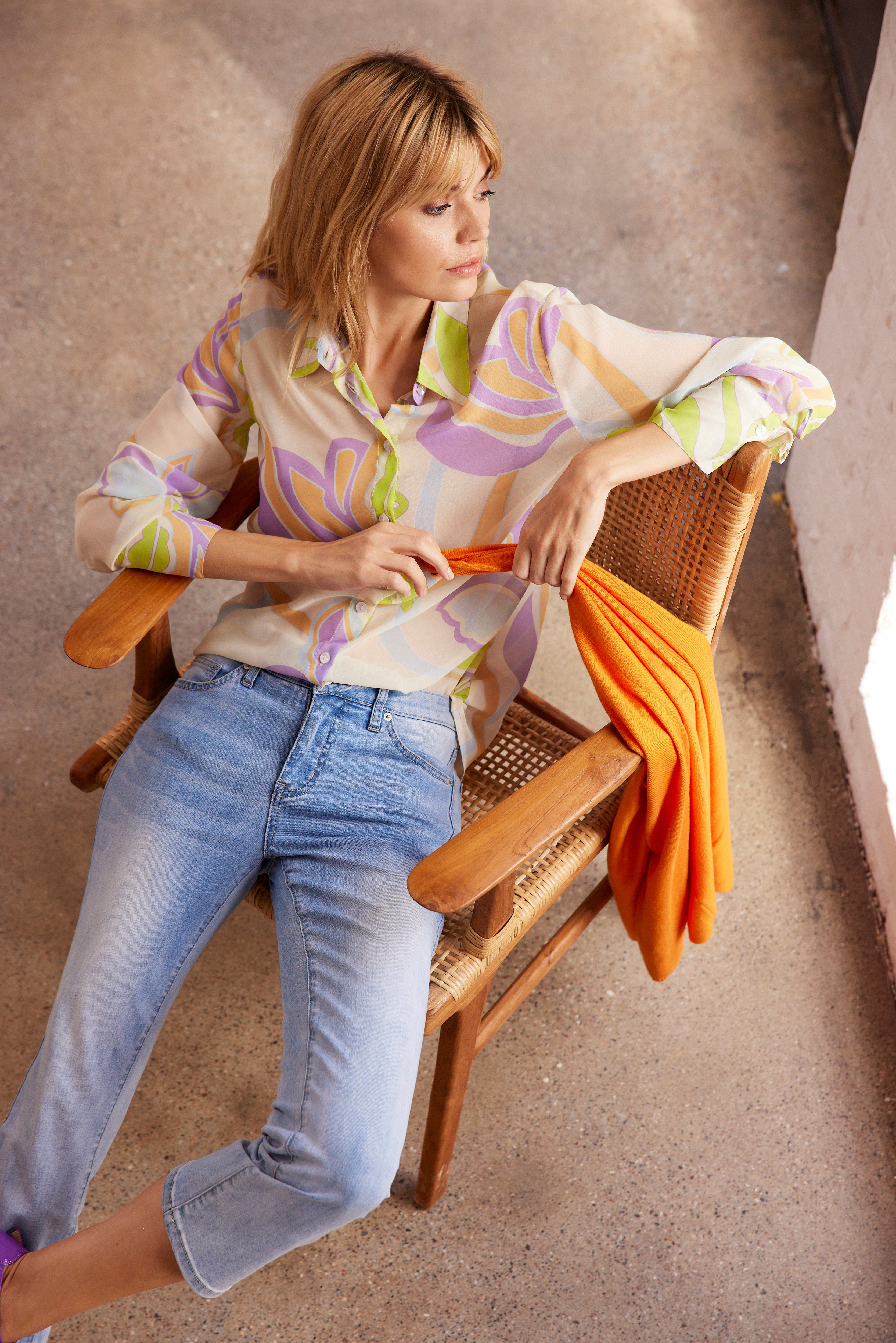 Aniston SELECTED Trui met V-hals in oversized-look