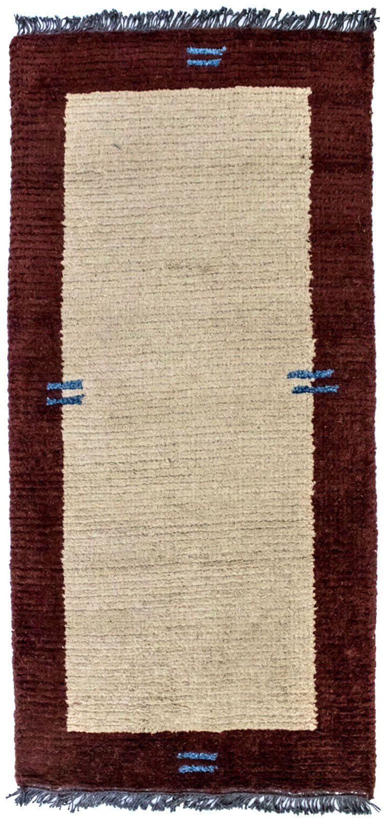morgenland Wollen kleed Nepal vloerkleed met de hand geknoopt beige handgeknoopt