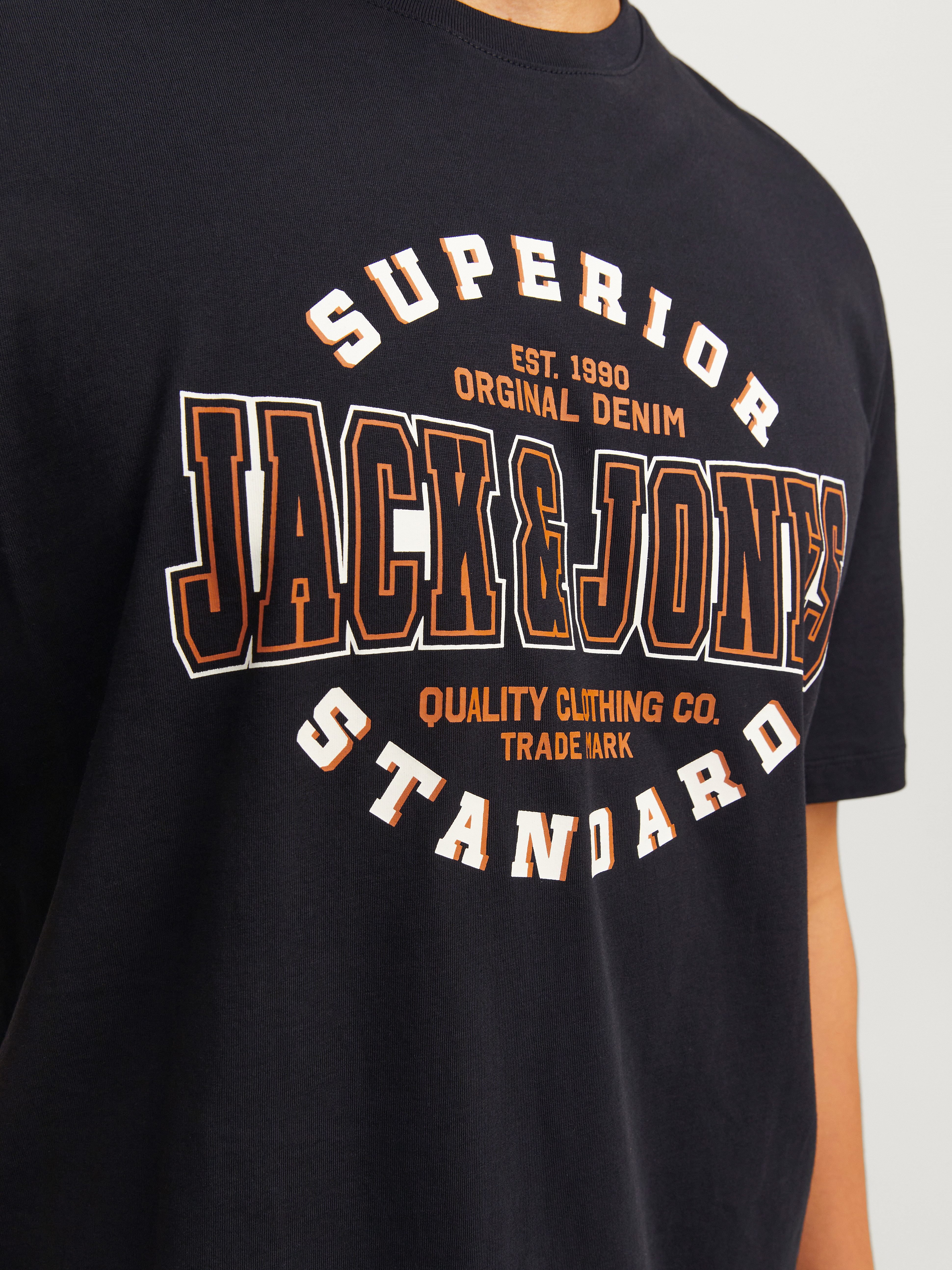 Jack & Jones Shirt met ronde hals JJELOGO TEE SS O-NECK 2 COL AW24 SN