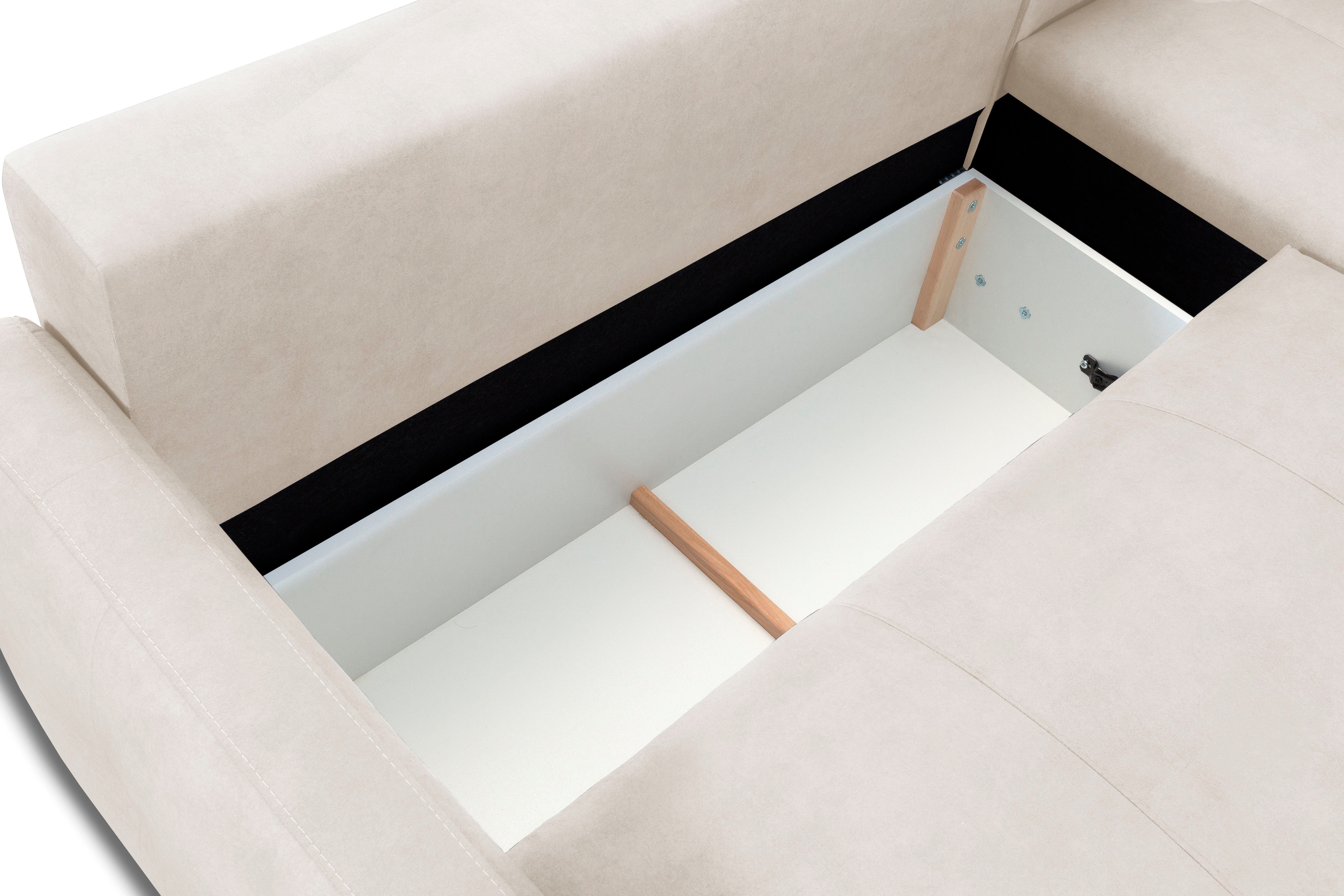 exxpo - sofa fashion Hoekbank Chester, boxspring pocketvering bekleding voor comfortabeler zitcomfort (2-delig)