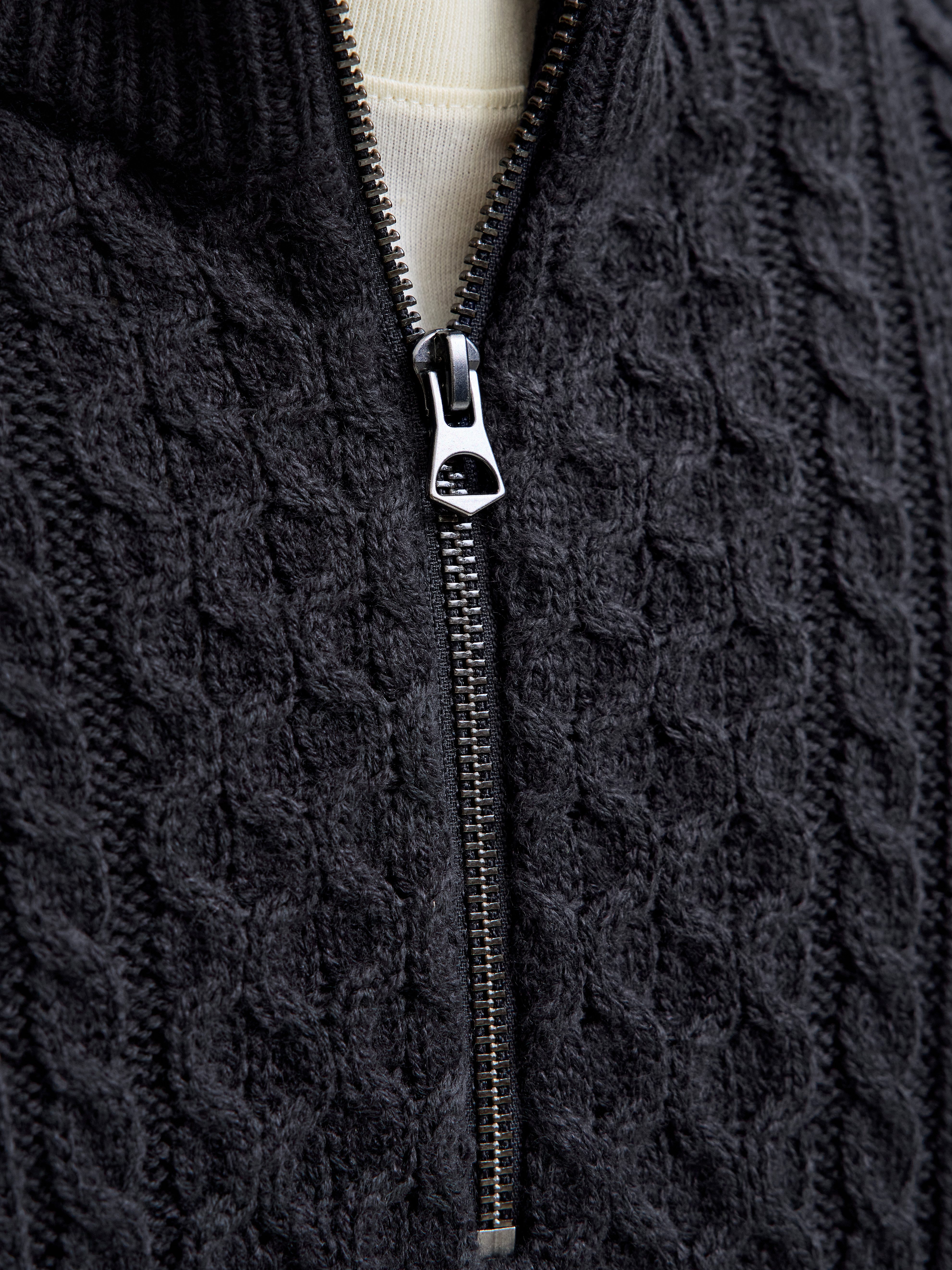 Jack & Jones Schipperstrui JPRBLUSEAN KNIT CABLE HALF ZIP SN