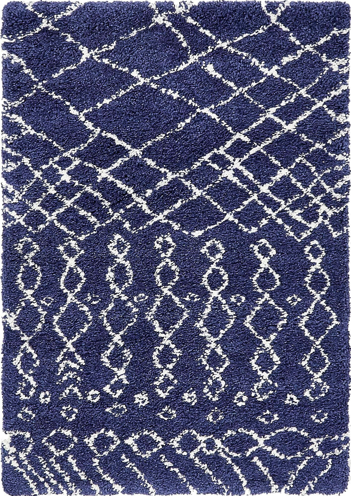 Myflair Möbel & Accessoires Hoogpolig vloerkleed Temara shag voorraadopruiming geweven, scandi design, ideaal in de woonkamer & slaapkamer