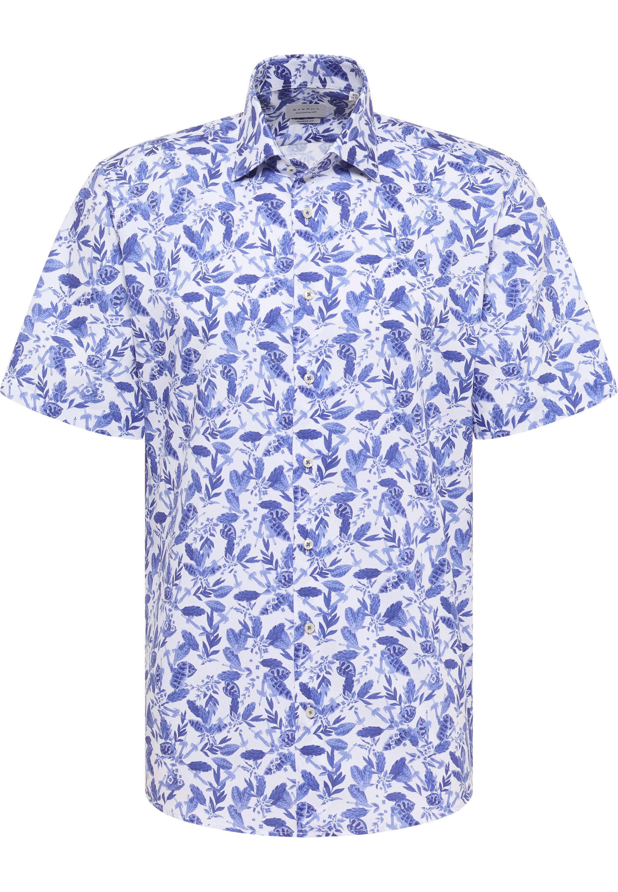 Eterna Overhemd met korte mouwen MODERN FIT NON IRON (strijkvrij)