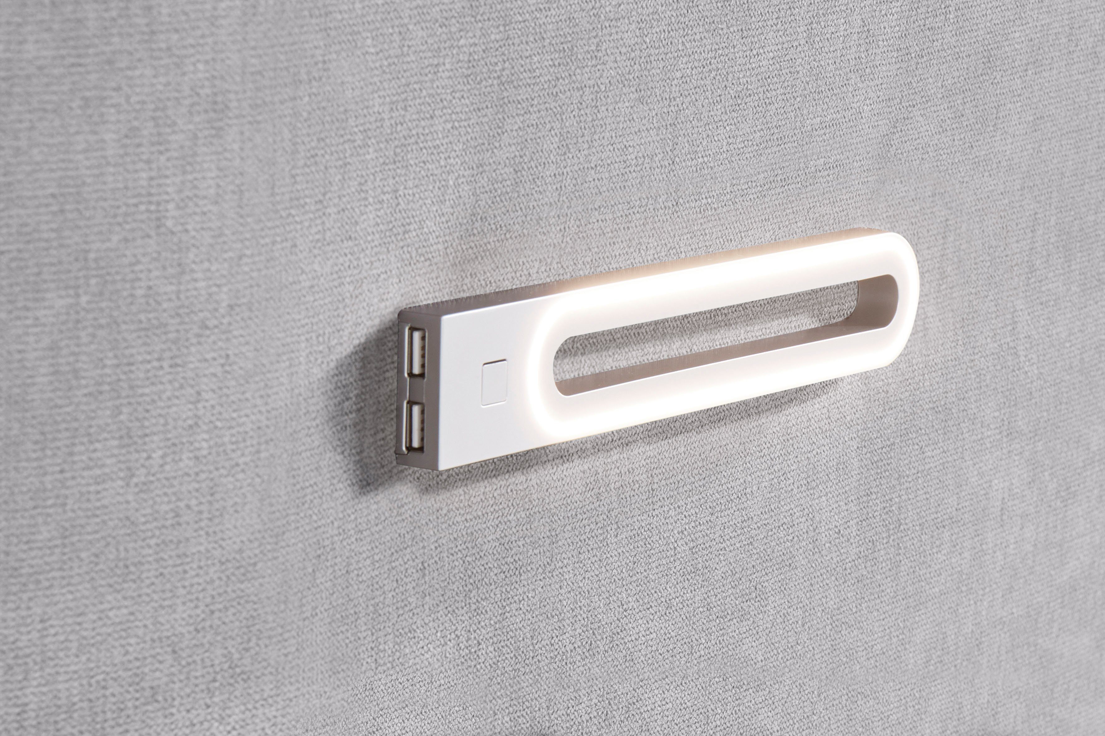 INOSIGN Boxspring Luan Laden, ledverlichting en topmatras, in breedte 120 cm en 180 cm