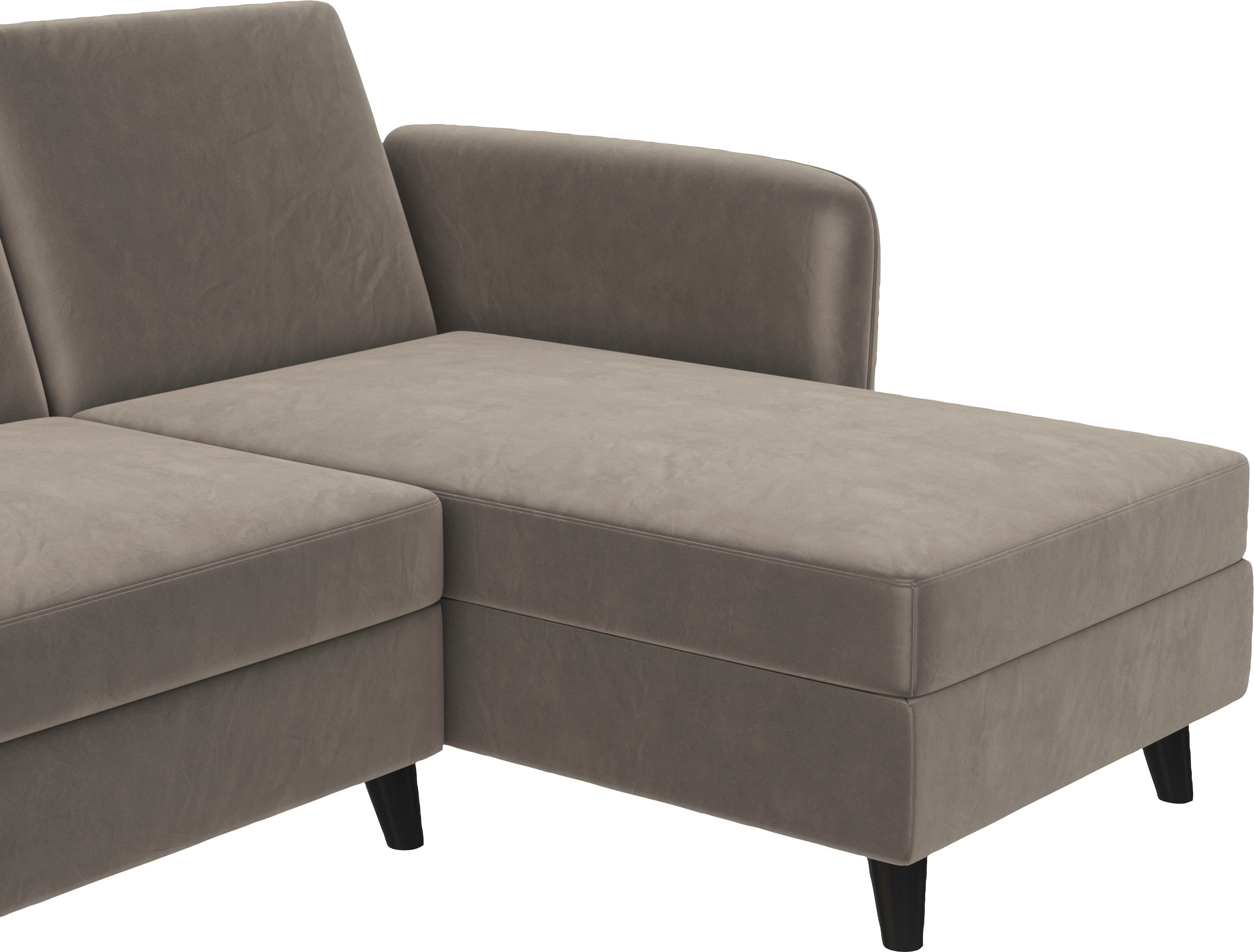 Dorel Home Hoekbank Perry, L-vorm Rugleuning, verschillende kleurvarianten, zithoogte 43 cm, breedte 219 cm