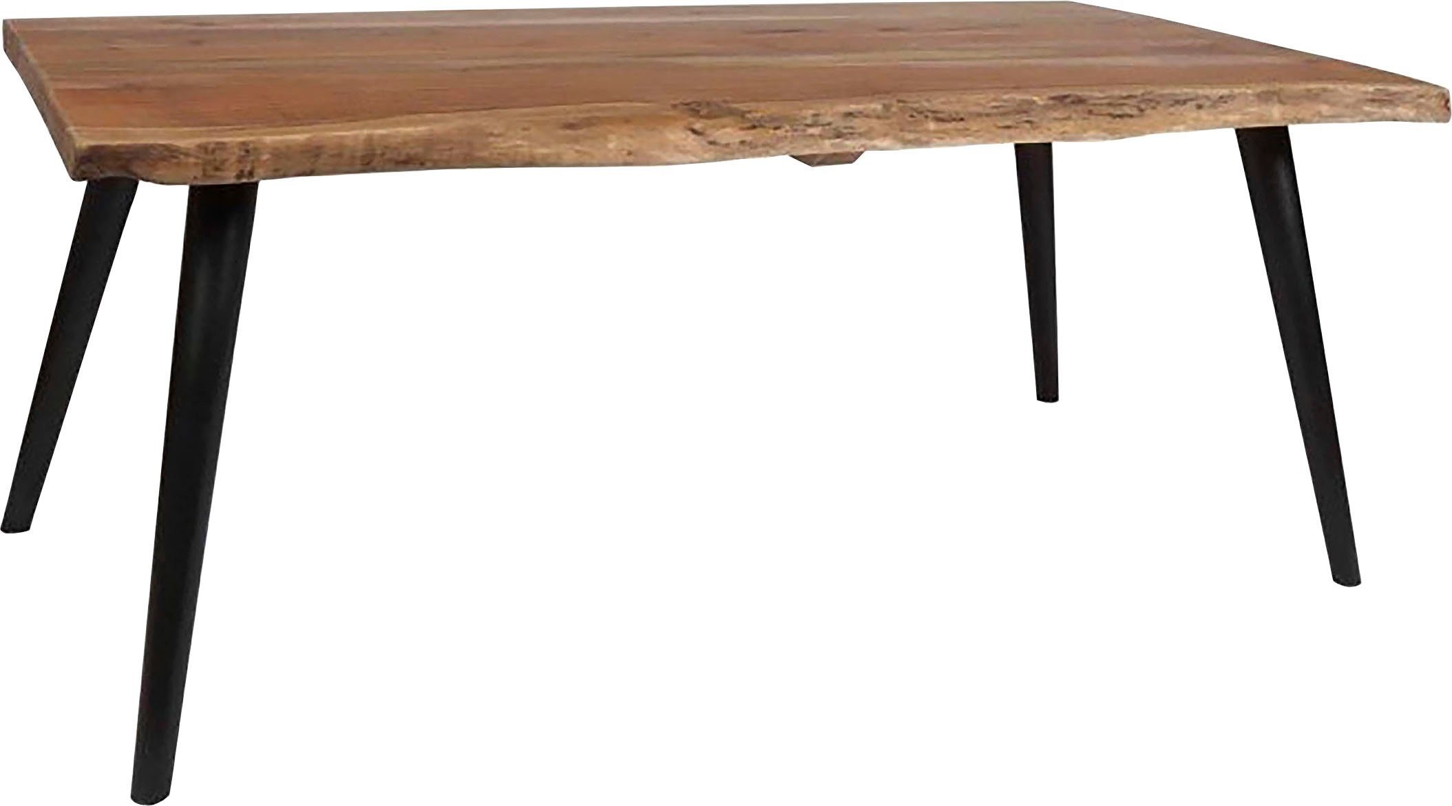 byLIVING Salontafel Caddy Tafelblad met boomstamrand, breedte 110 of 60 cm