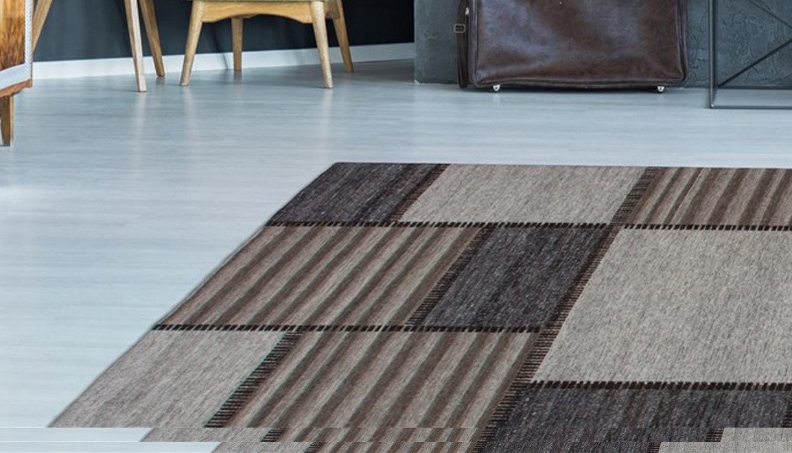 calo-deluxe Vloerkleed Roxy 120 Jacquard, vlakweefsel, woonkamer, eetkamer