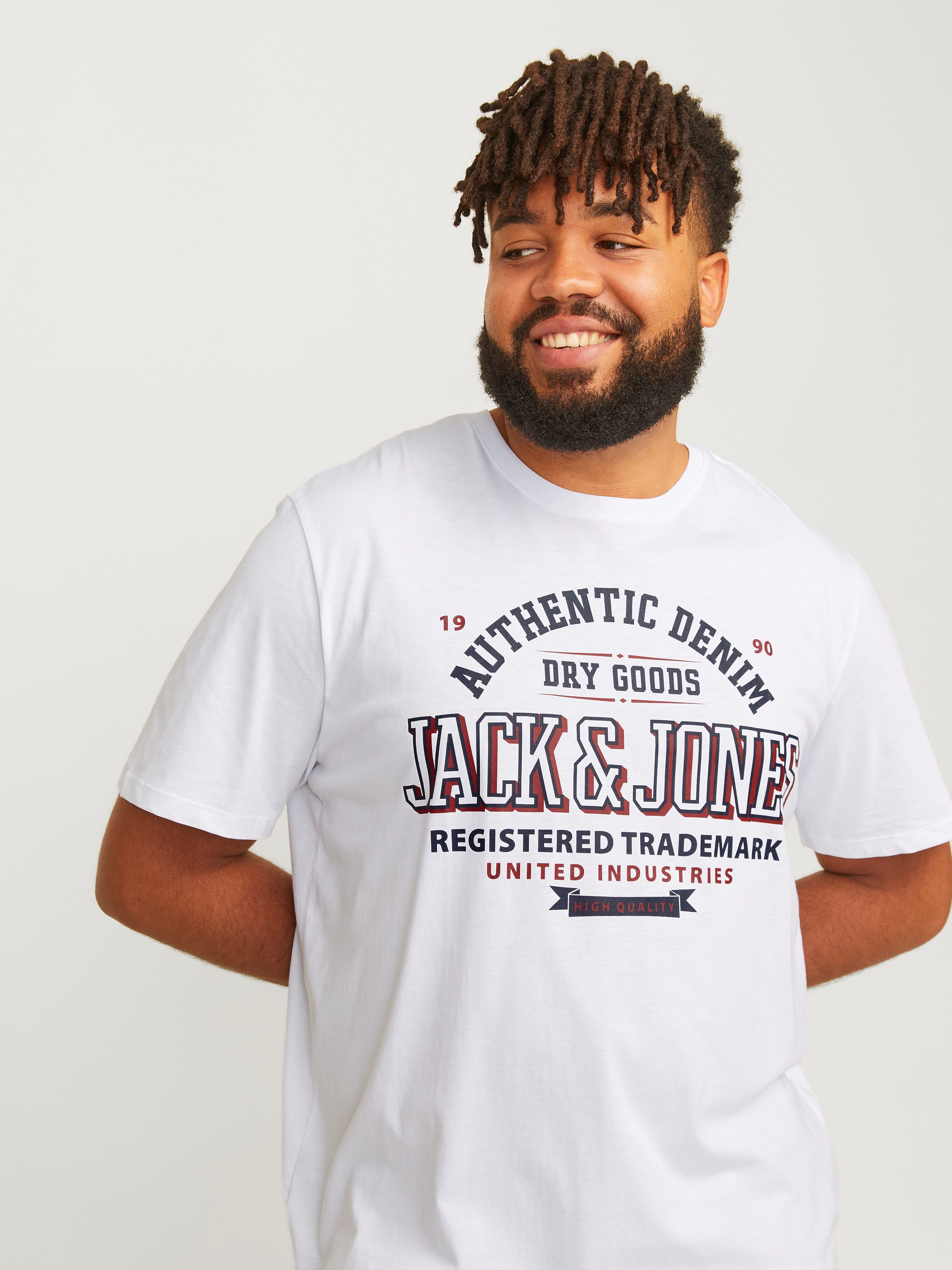 Jack & Jones PlusSize T-shirt JJELOGO TEE SS O-NECK 2 COL AW24 S PLS