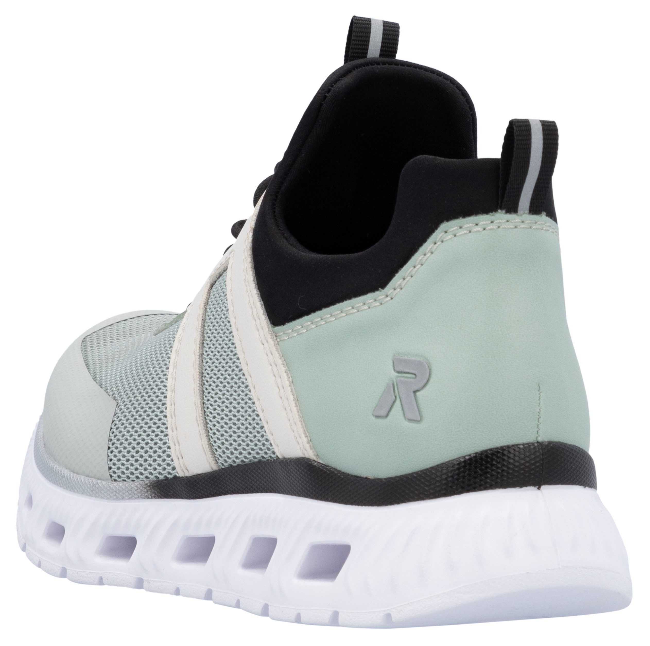 RIEKER Sport Slip-on sneakers Chunky slipper, vrijetijdsschoen in vegan verwerking