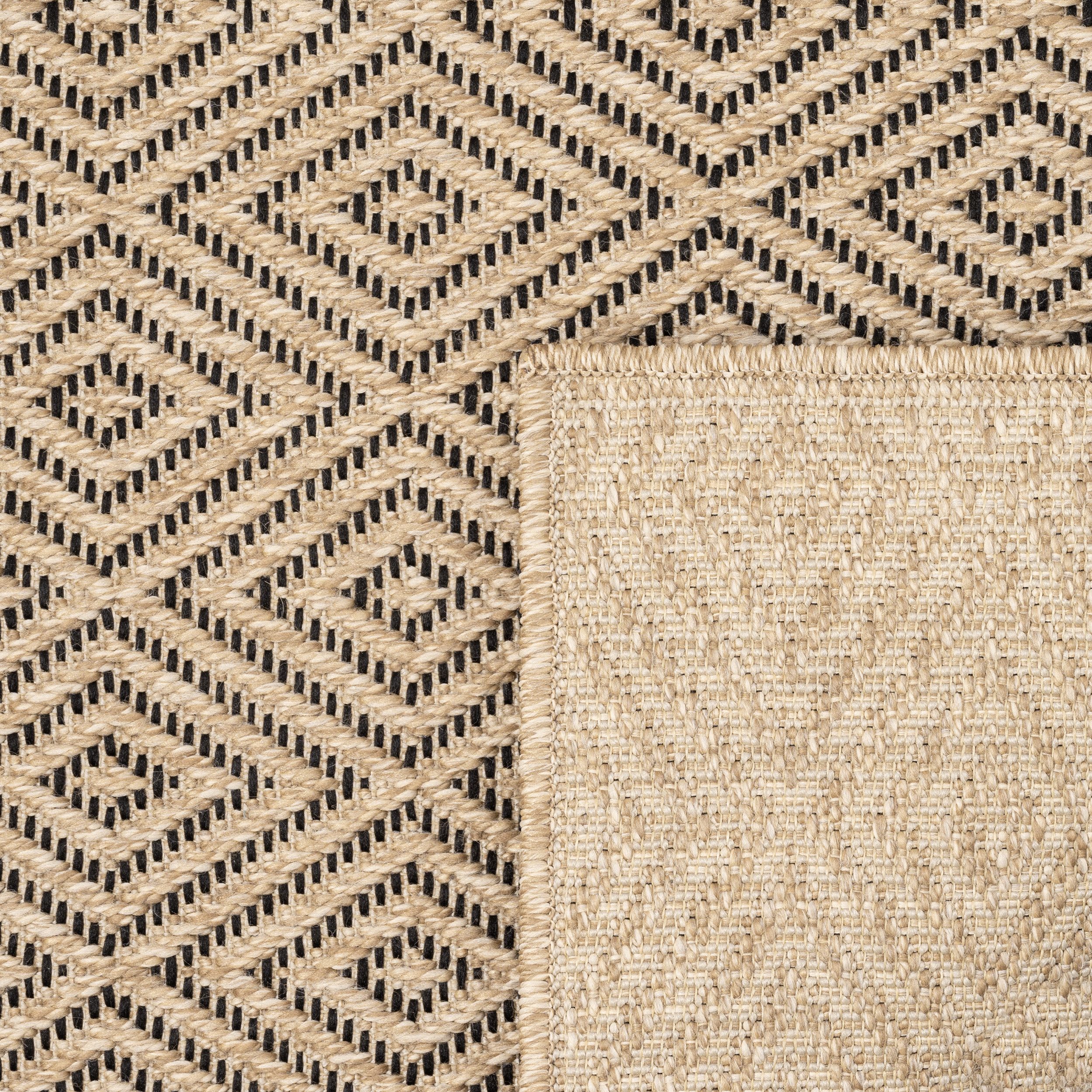 merinos Vloerkleed Kenzy robuuste binnen- en buiten tapijt in natuurlijke jute-look, weerbestendig