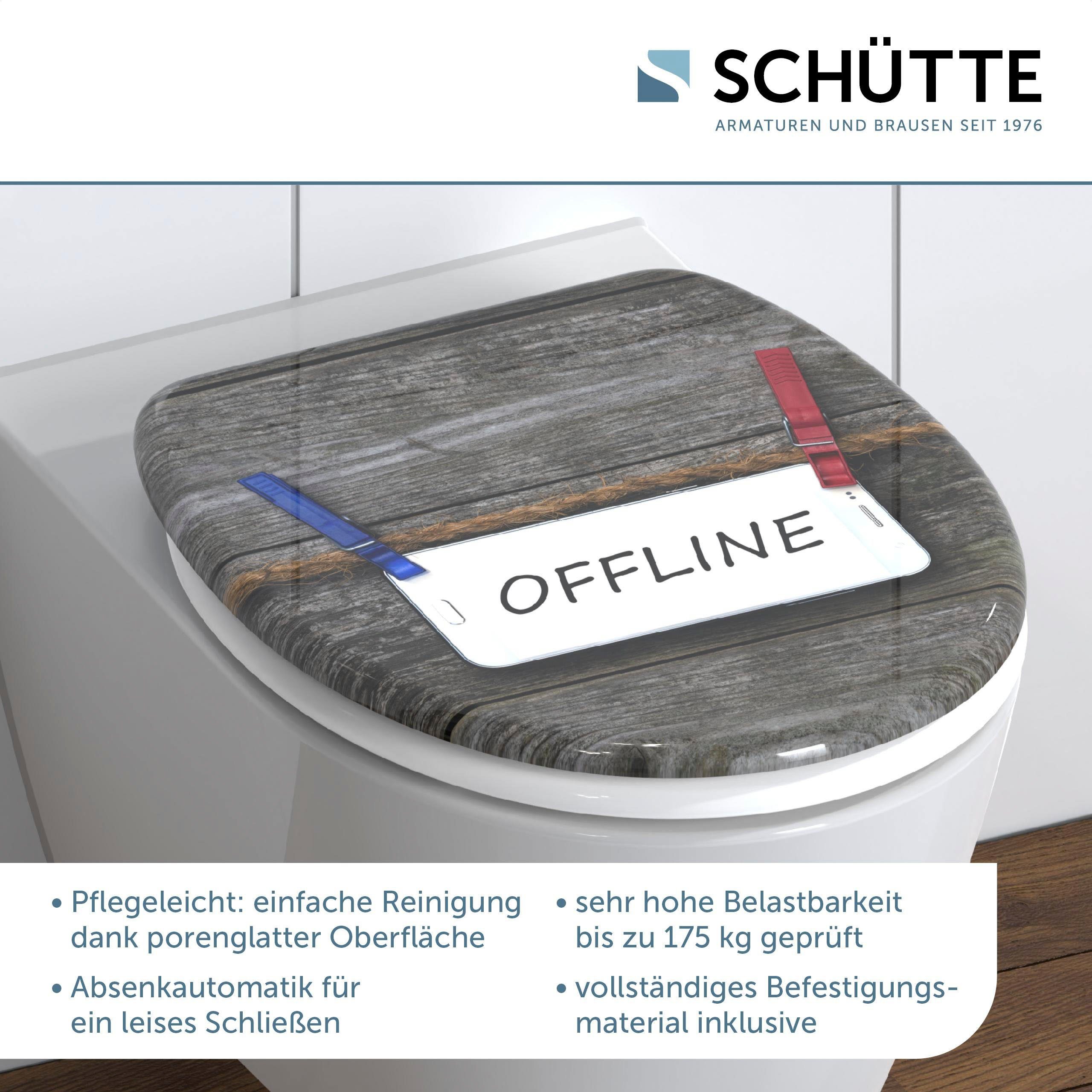 Schütte Toiletzitting Offline Duroplast, met soft-closemechanisme