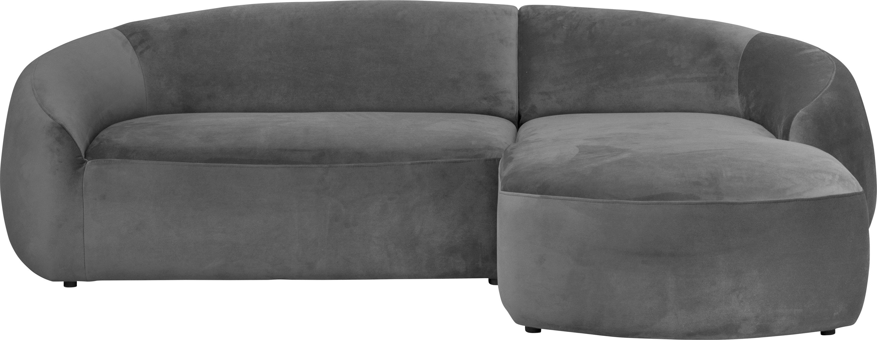 LeGer Home by Lena Gercke Hoekbank YANI, L-vorm, designbank, organische vorm, afmetingen B/D/H: 255/170/81 cm