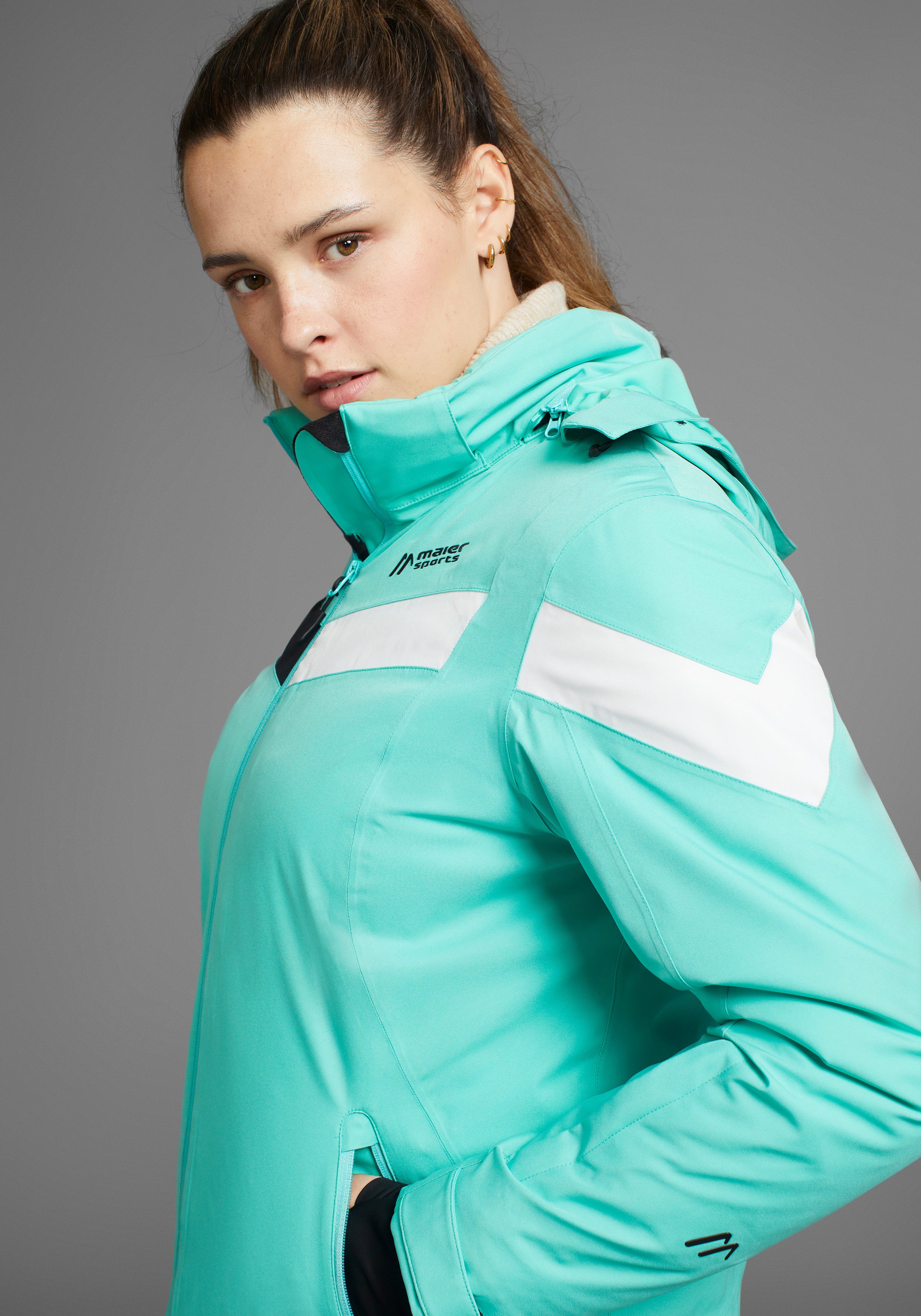 Maier Sports Ski-jack Ski's jas gewatteerd dames Water- & winddicht & ademend in grote maten