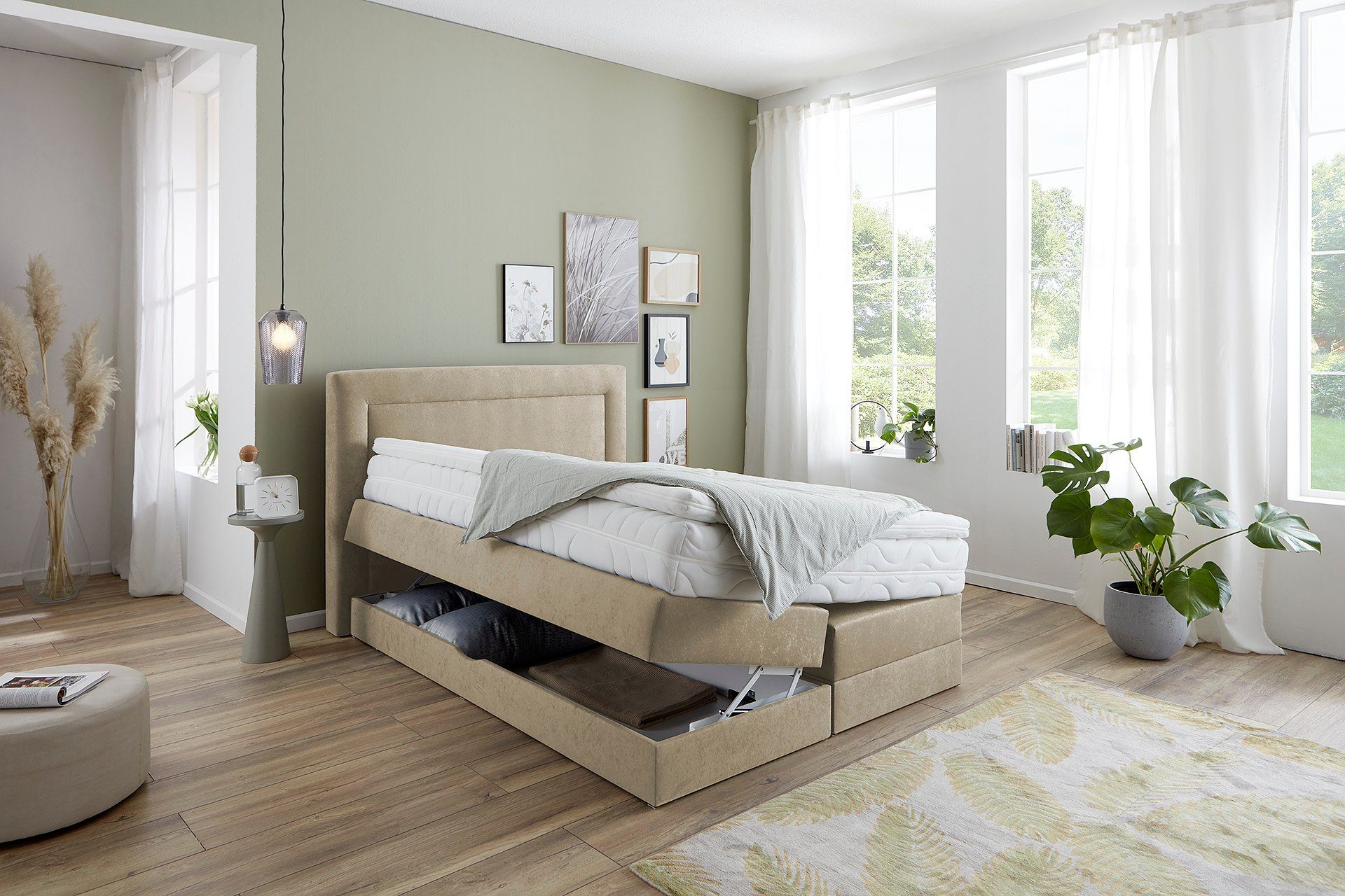 Westfalia Polsterbetten Boxspring naar keuze met bedkist en topmatras