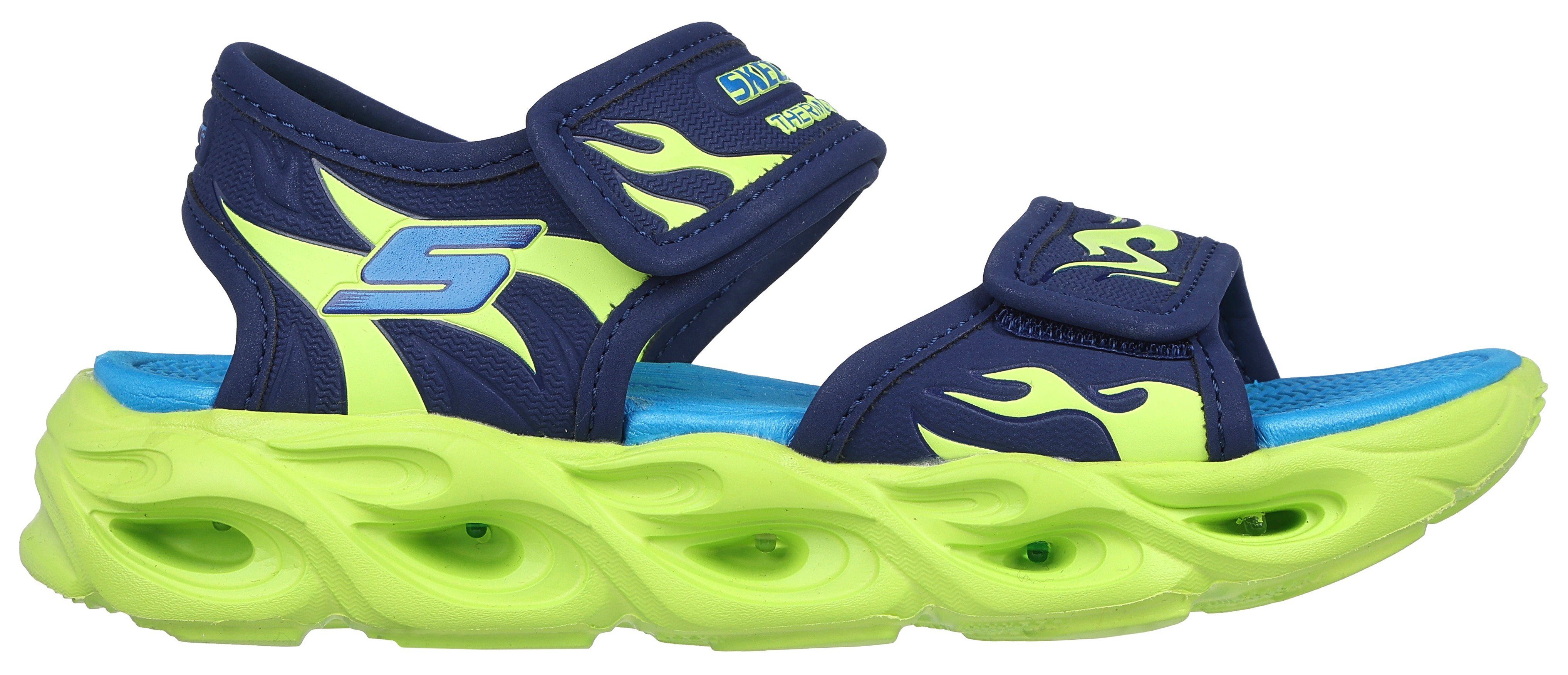 Skechers Sandalen THERMO-SPLASH-HEAT TIDE , zomerschoen, klittenbandschoen, sandaal, met coole knipperfunctie