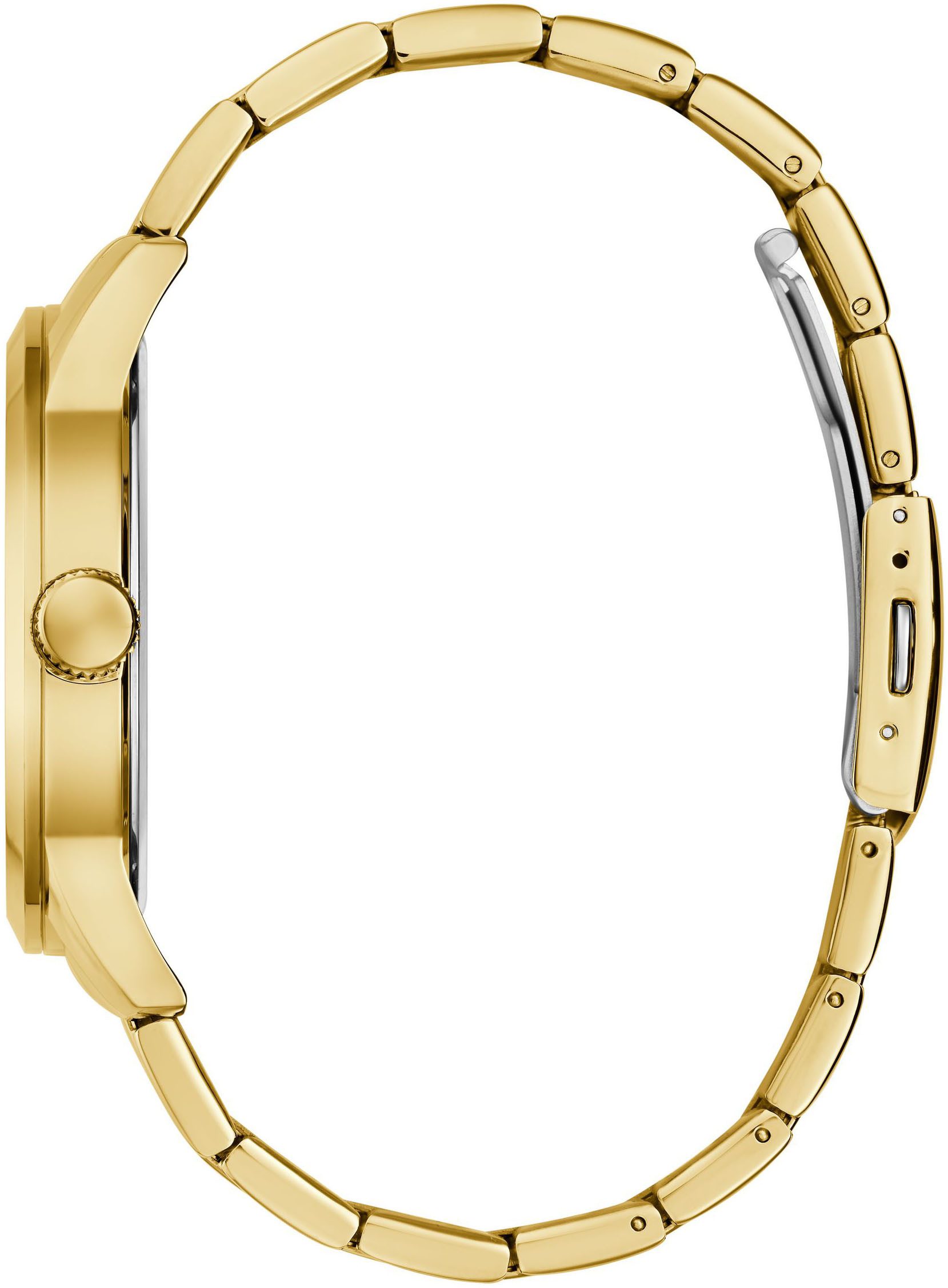 Guess Kwartshorloge Collegiate g Horloge, herenhorloge, stalen armband