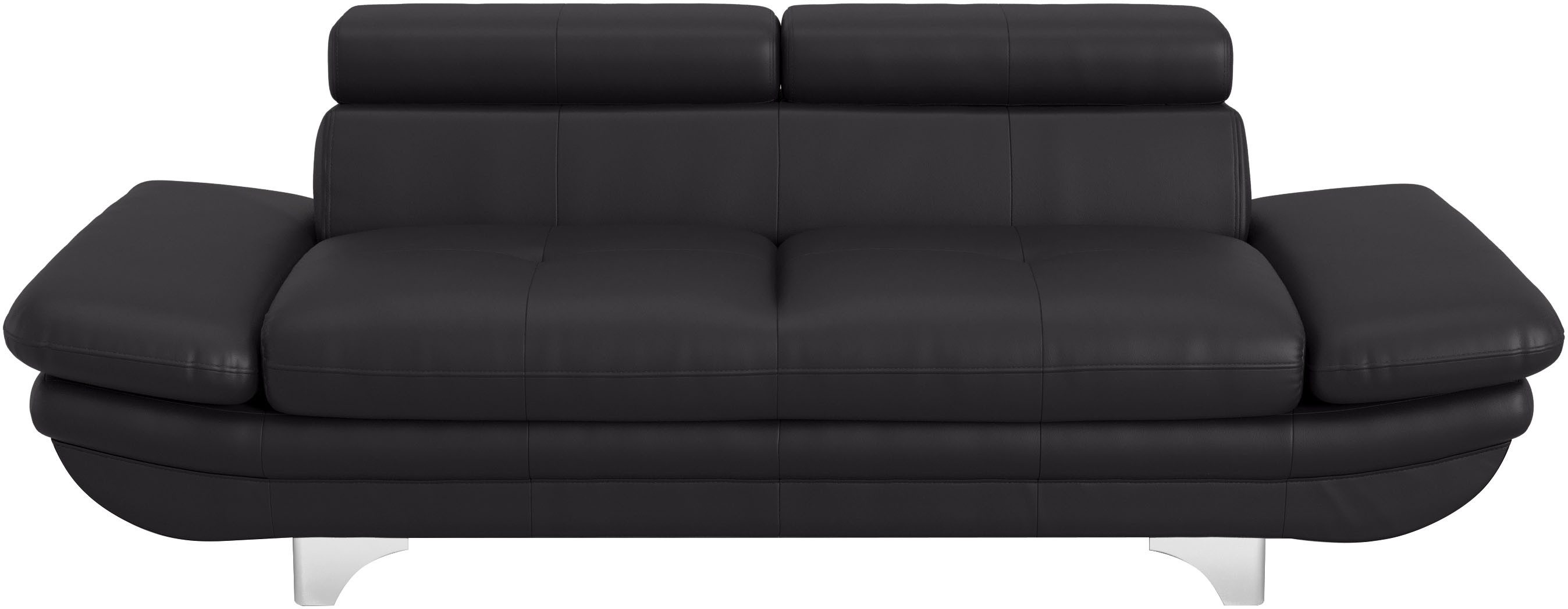 COTTA 2-zitsbank Enterprise Big-sofa, met verstelbare armleuning en rugleuning zwart, 2-zitsbanken