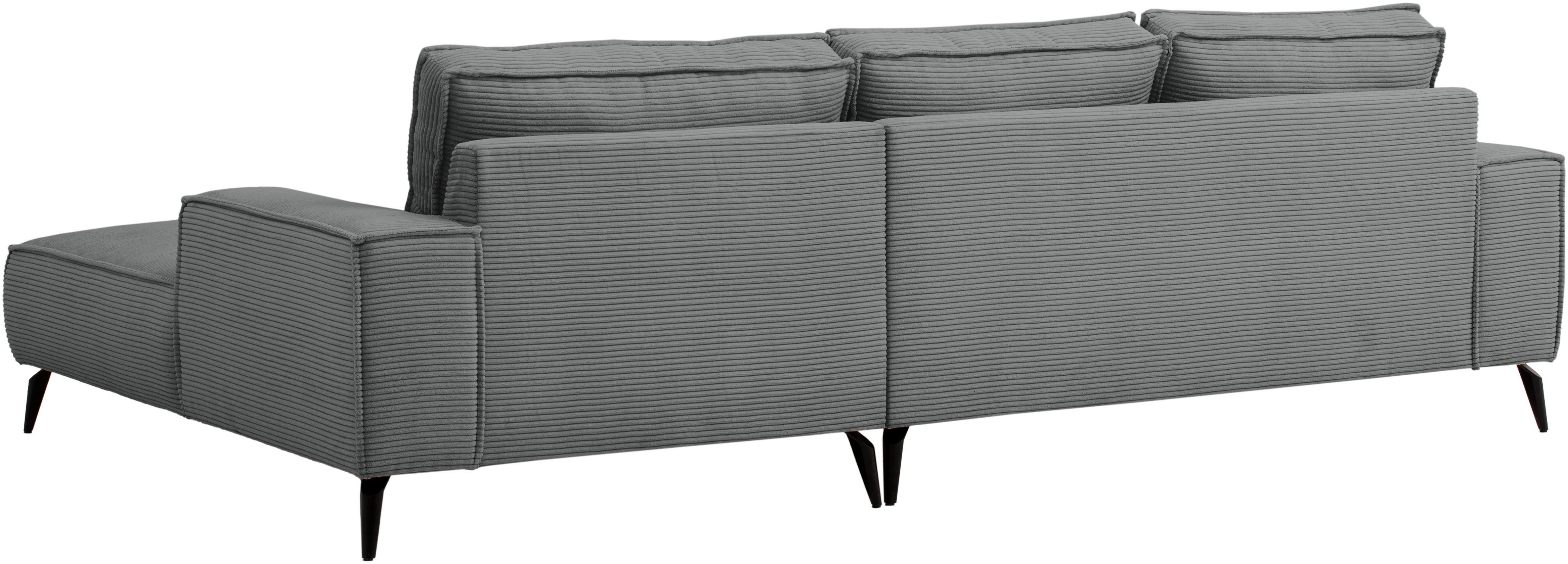 andas Zithoek TVINNU, Polsterecke L-Form, Schlaffunktion, met Hocker (set, 2-delig)
