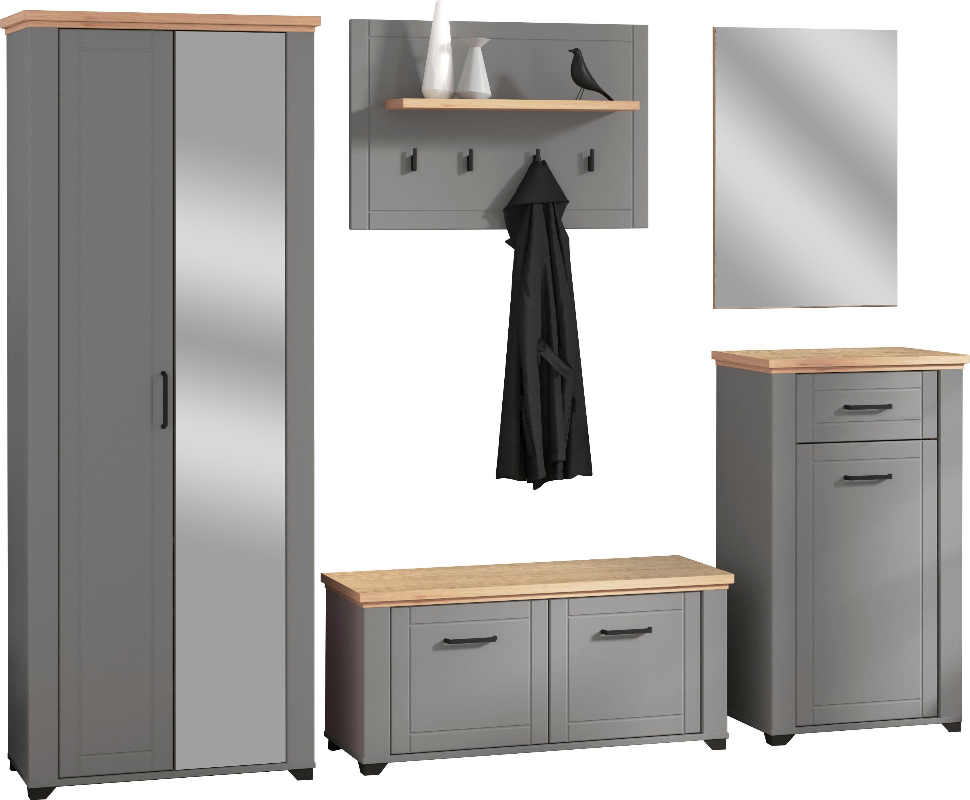 Home affaire Halmeubelset Valencia (set, 5 stuks)