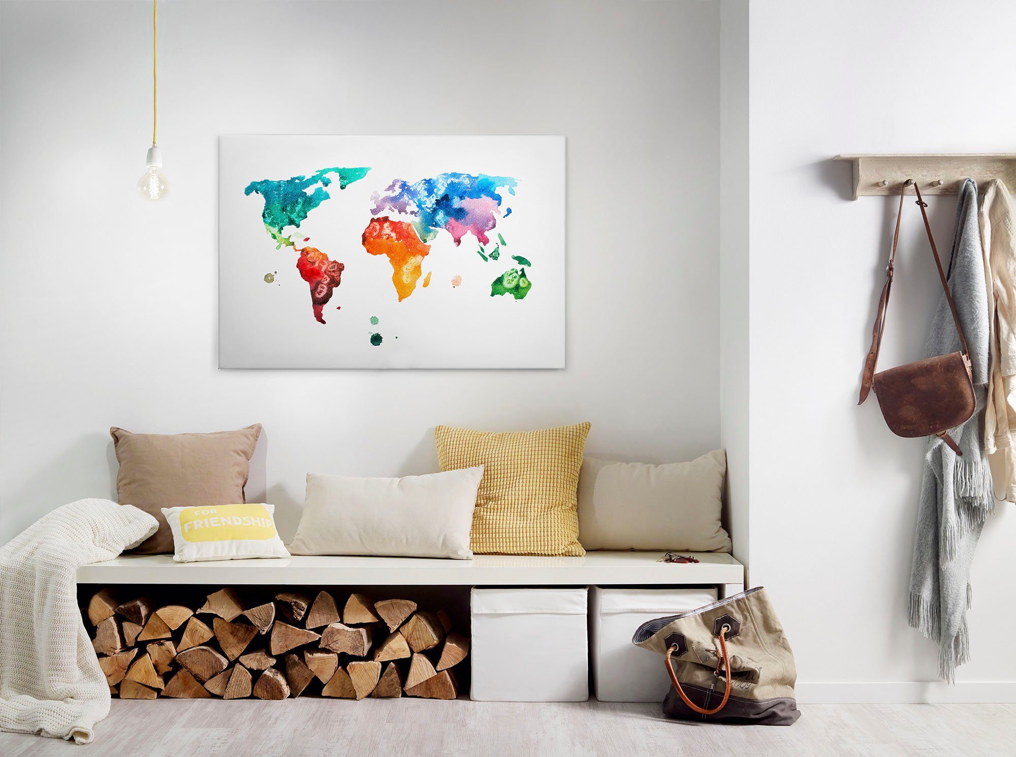 A.S. Création Artprint op linnen Colourful World