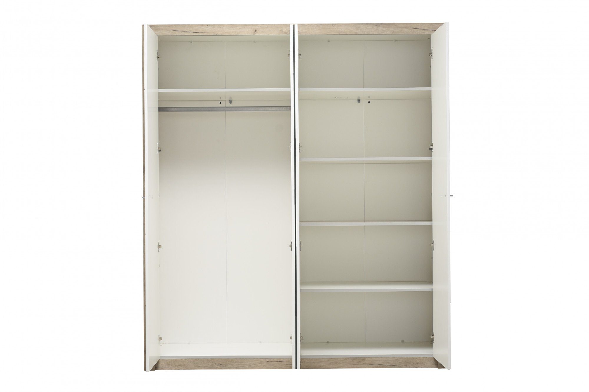 INOSIGN Kledingkast Astor, FSC® gecertificeerd houtmateriaal, Made in Europe Kast met spiegel en complete binneninrichting, 223,5x204x55 cm