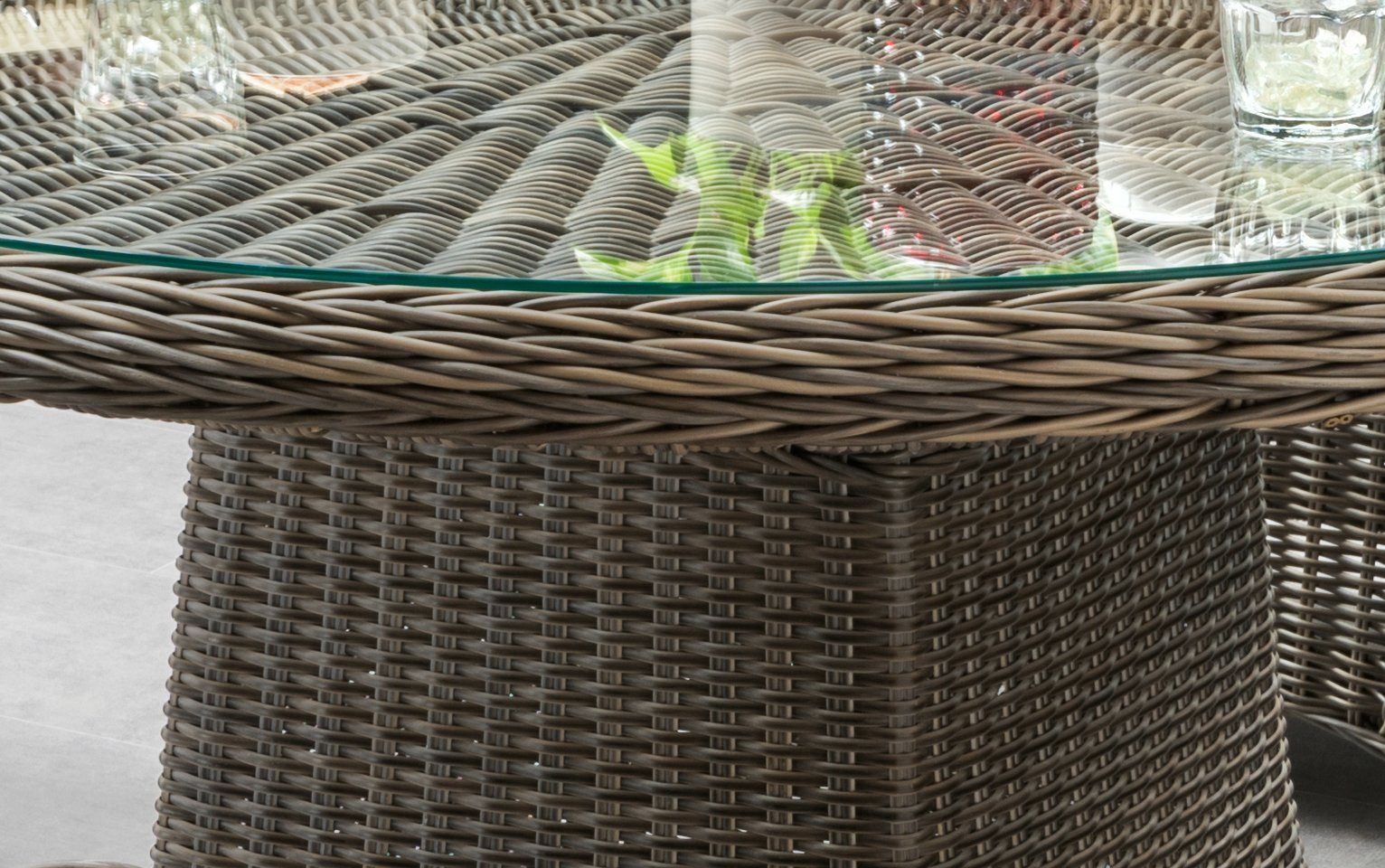 Destiny Tuin-eethoek Palma Luna Aluminium, polyrotan (set, 9-delig)