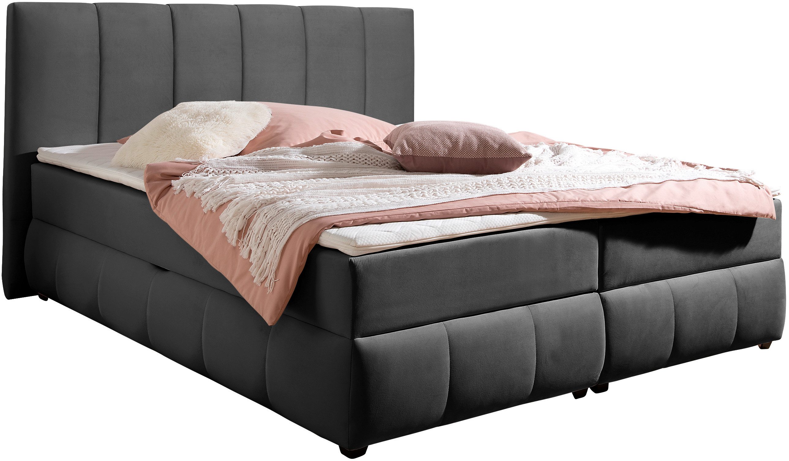 INOSIGN Boxspring Hartley Inclusief bedlade & topper, kiesbaar in H2, H3 of H4
