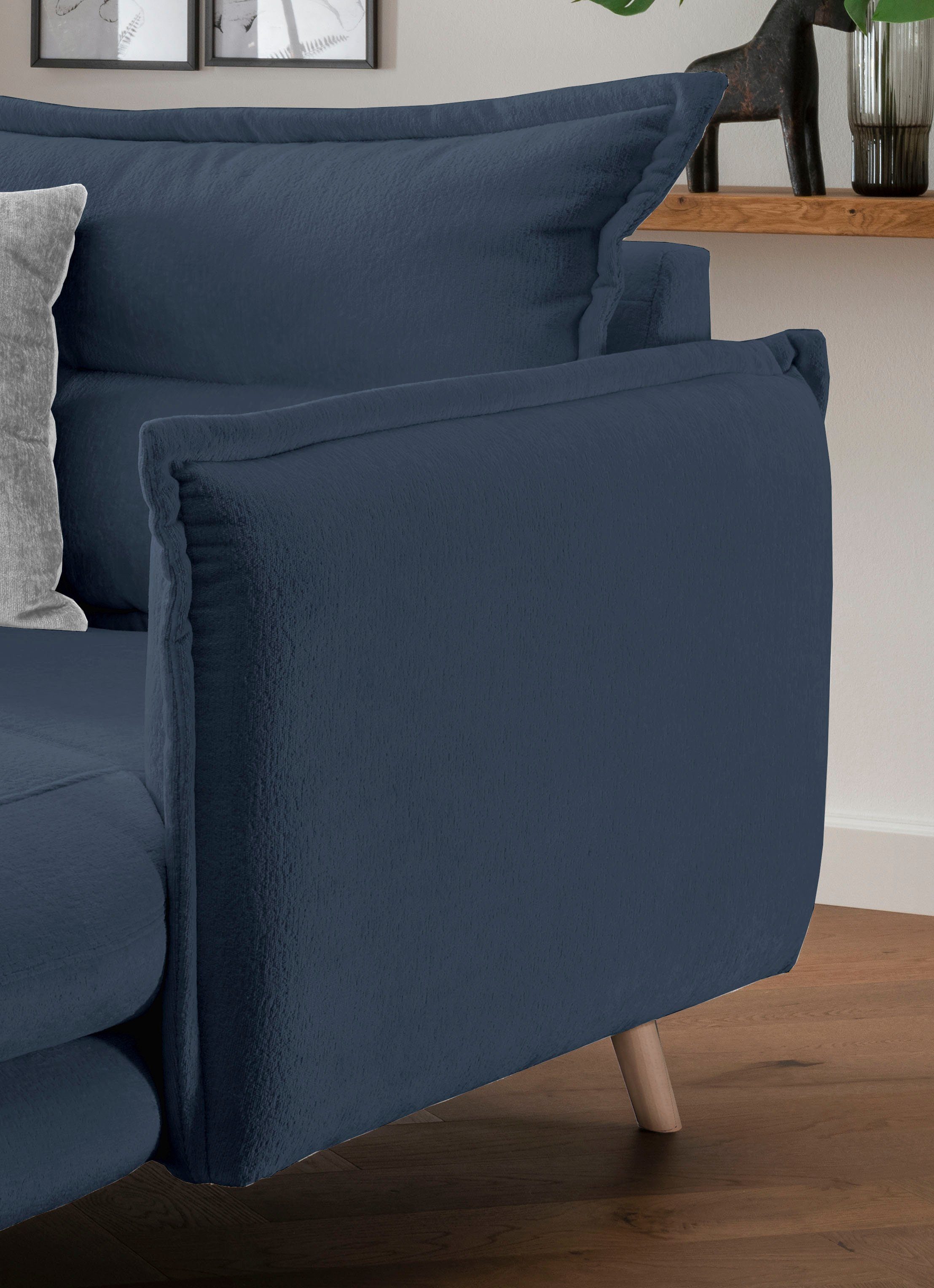 INOSIGN Loveseat LAZIO moderne fauteuil met een comfortabele bekleding, 2 stuks decoratieve sierkussens
