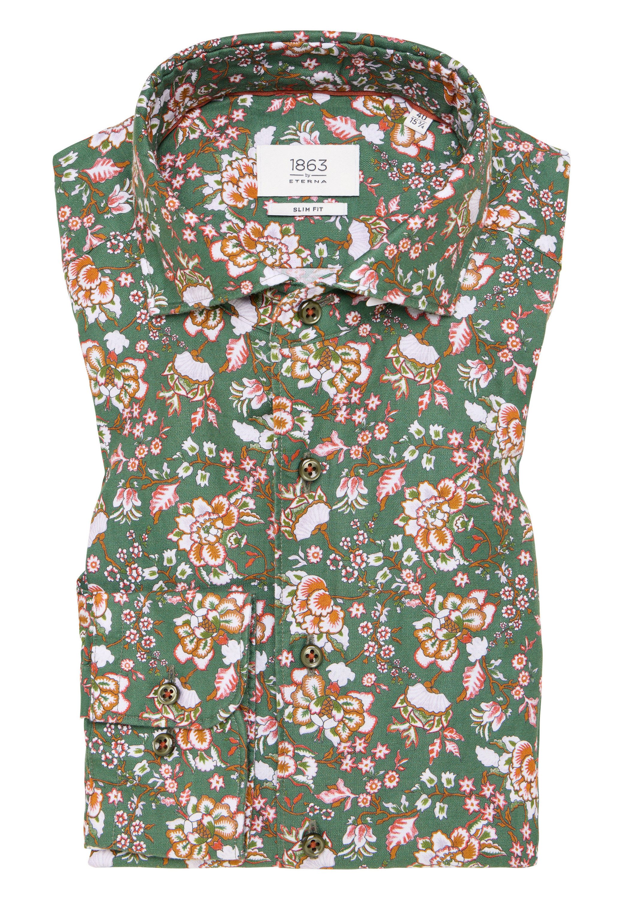 Eterna Overhemd met lange mouwen Slim fit