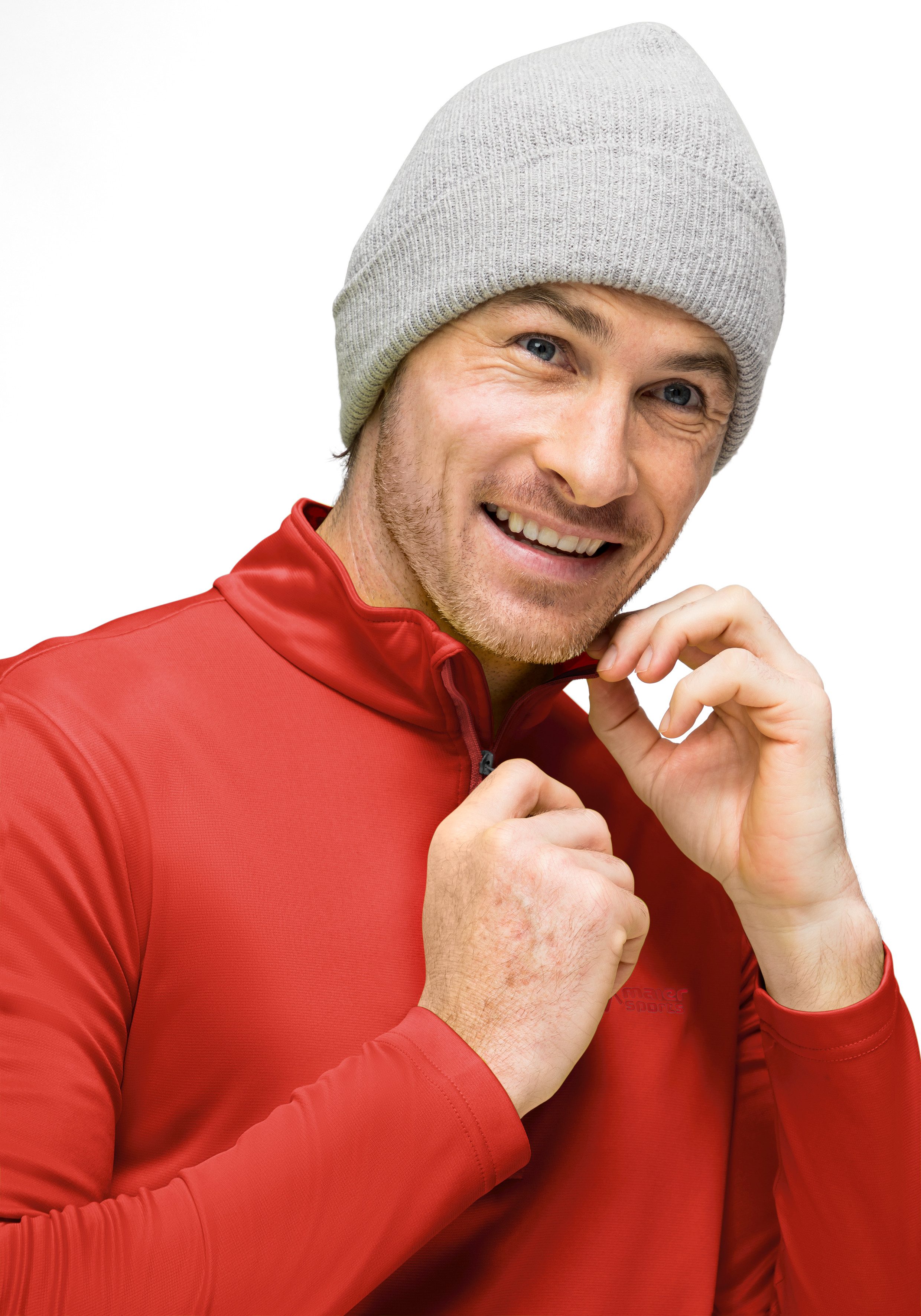 Maier Sports Fleecetrui Felix Heren fleece, functionele midlayer, half-zip, regular fit