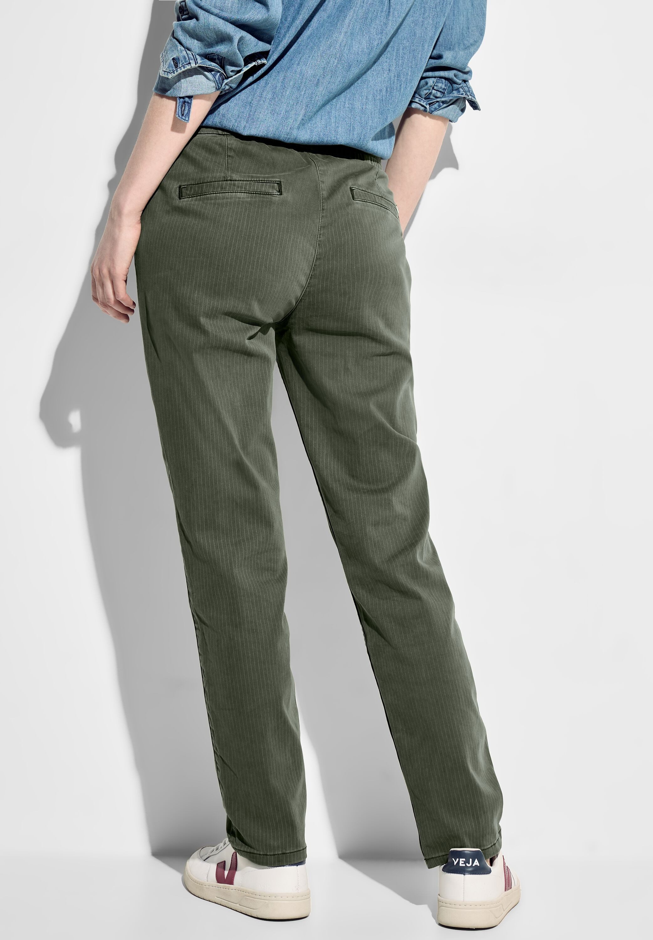 Cecil Joggingbroek Stijl Tracey met fijne strepen