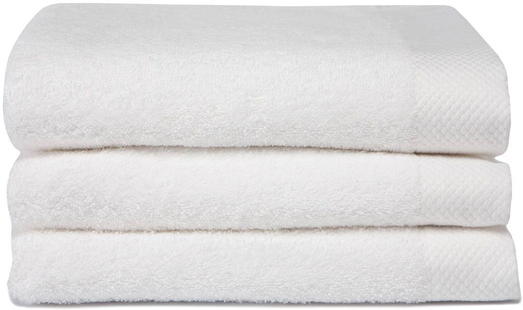 Seahorse Badlakens Seahorse Pure 100% superzacht badstof-katoen (3 stuks) handdoeken maat - wit